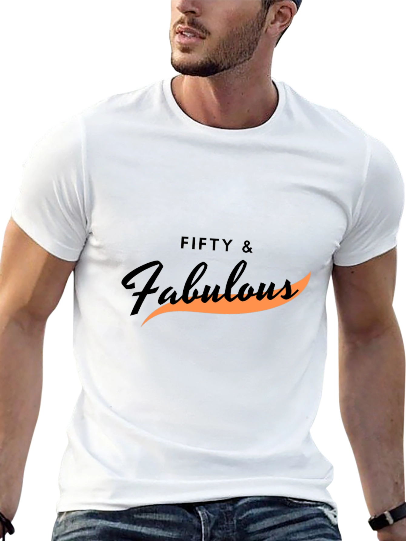 Fifty & Fabulous Black T-Shirt