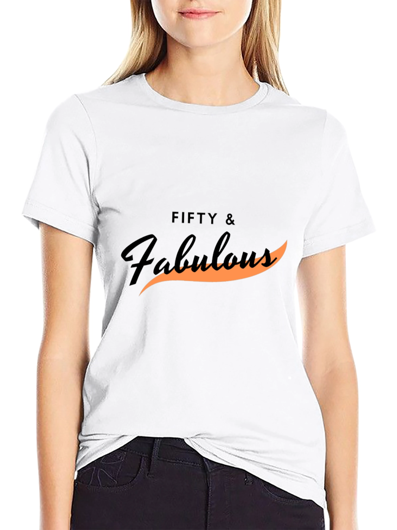 Fifty & Fabulous Black T-Shirt