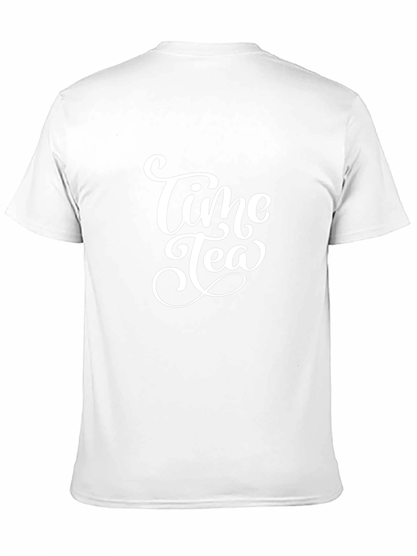 Time Tea Black Cotton Graphic Tee