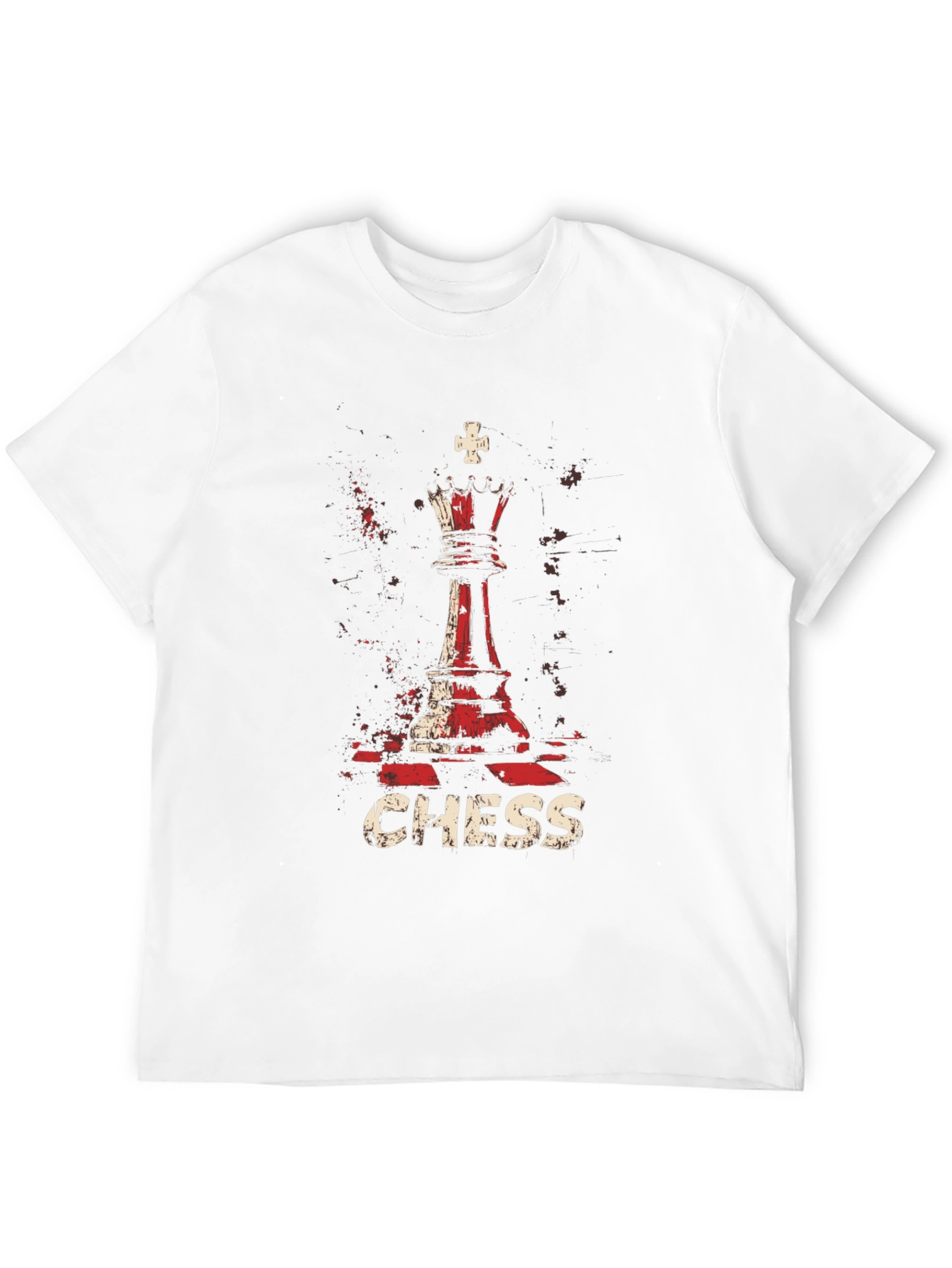 Chess Queen Graphic T-Shirt - Black