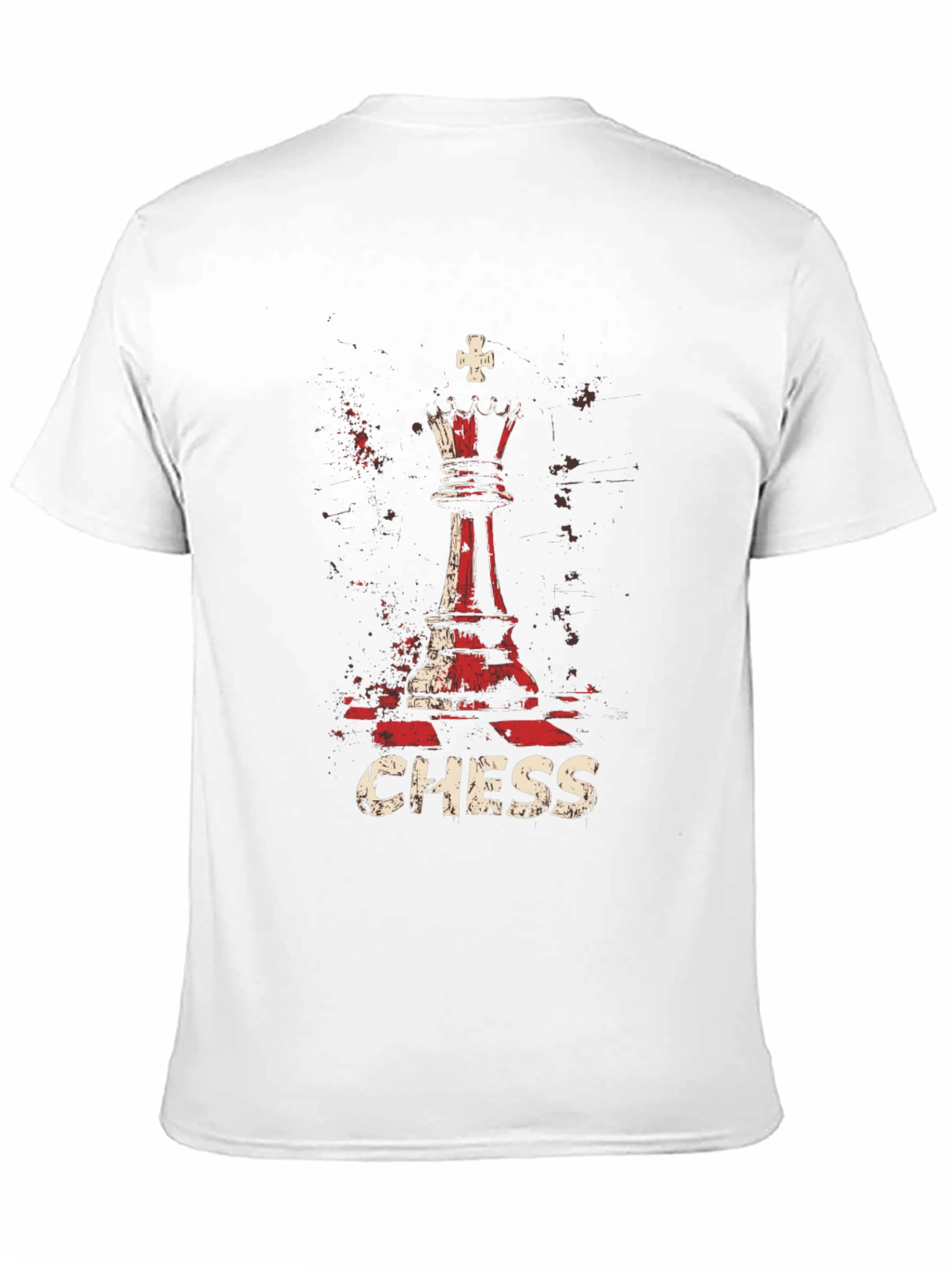 Chess Queen Graphic T-Shirt - Black