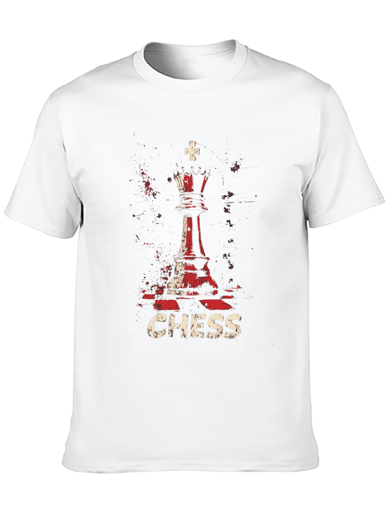 Chess Queen Graphic T-Shirt - Black