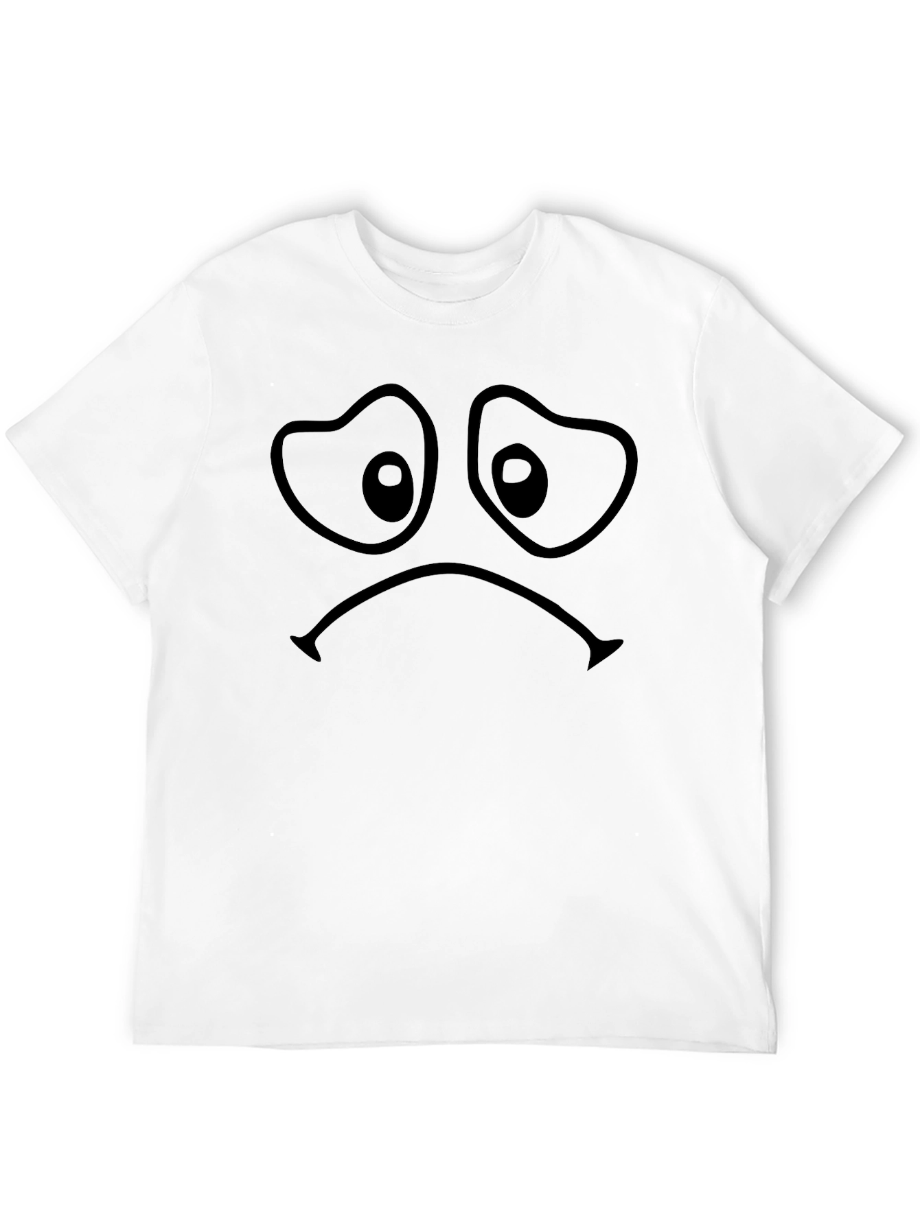 Sad Face Graphic T-Shirt - Unisex Comfort