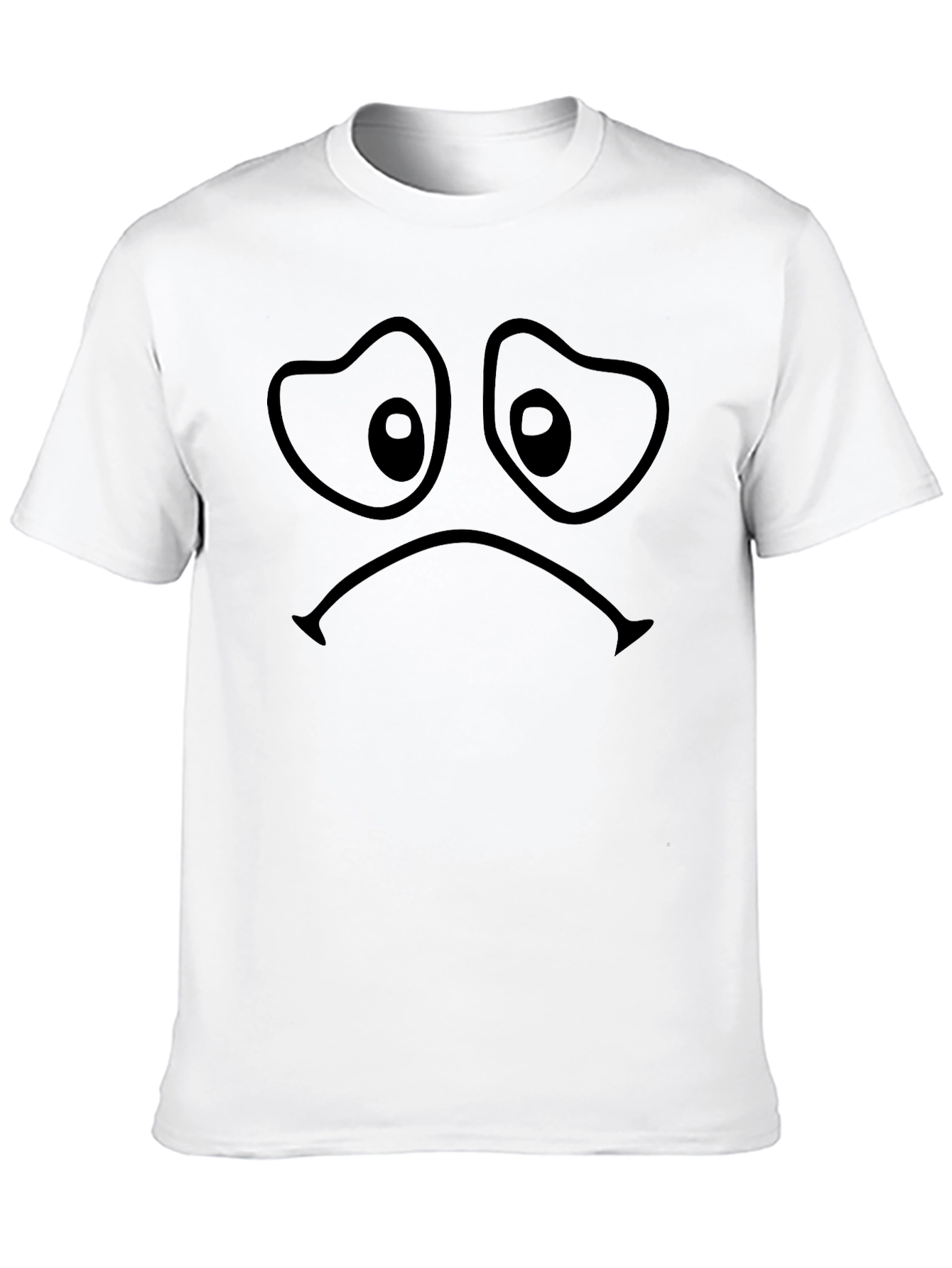 Sad Face Graphic T-Shirt - Unisex Comfort
