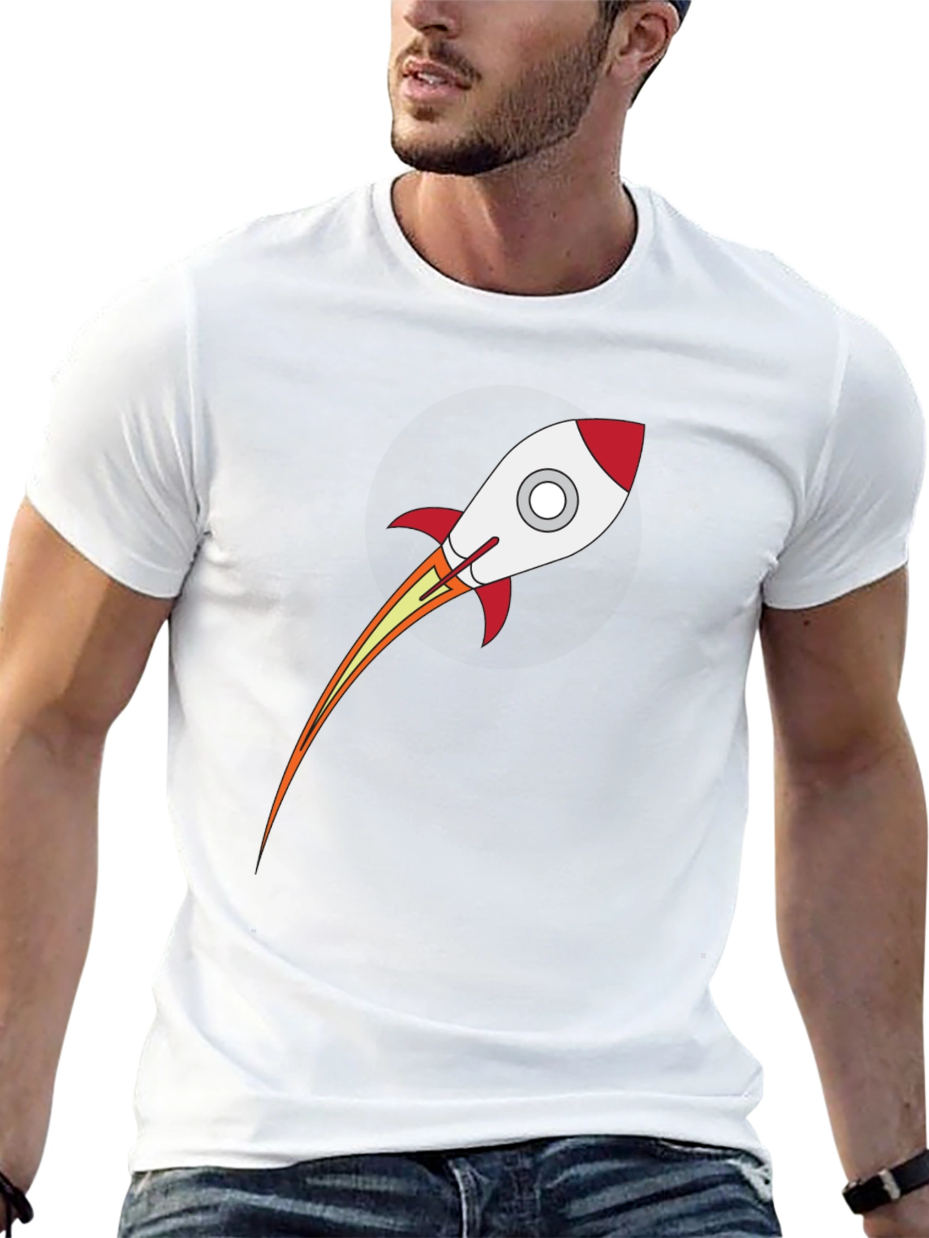 Rocket Graphic T-Shirt - Stylish Space Tee