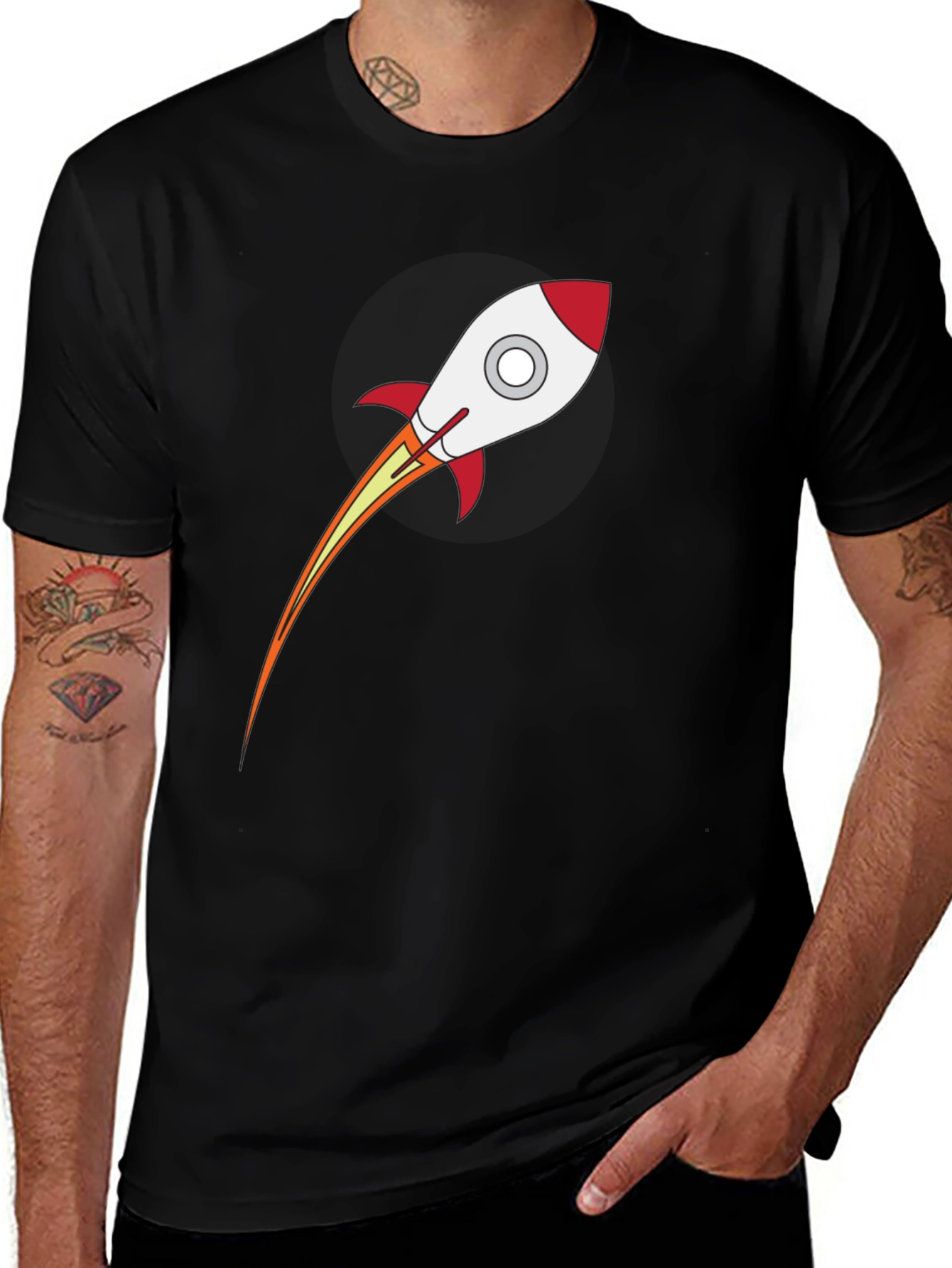 Rocket Graphic T-Shirt - Stylish Space Tee