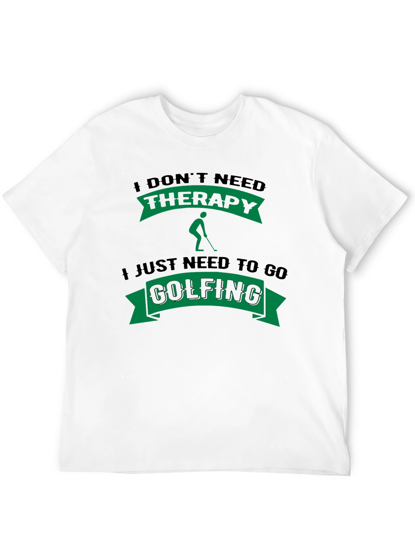 Golf Therapy T-Shirt Funny Golfing Tee