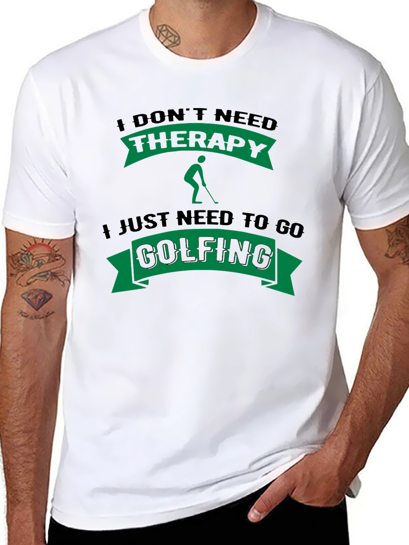 Golf Therapy T-Shirt Funny Golfing Tee