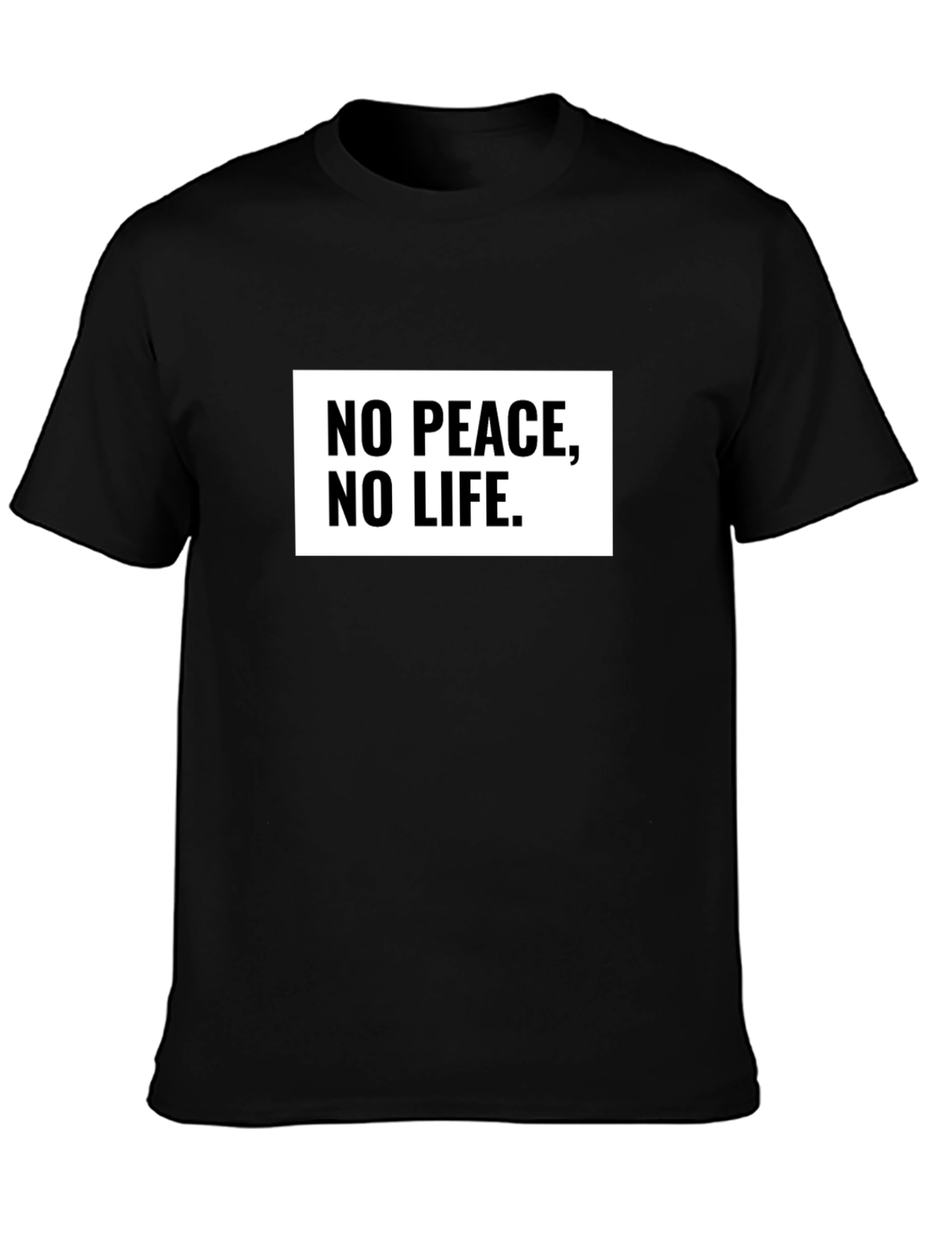 No Peace No Life Graphic Tee - Black