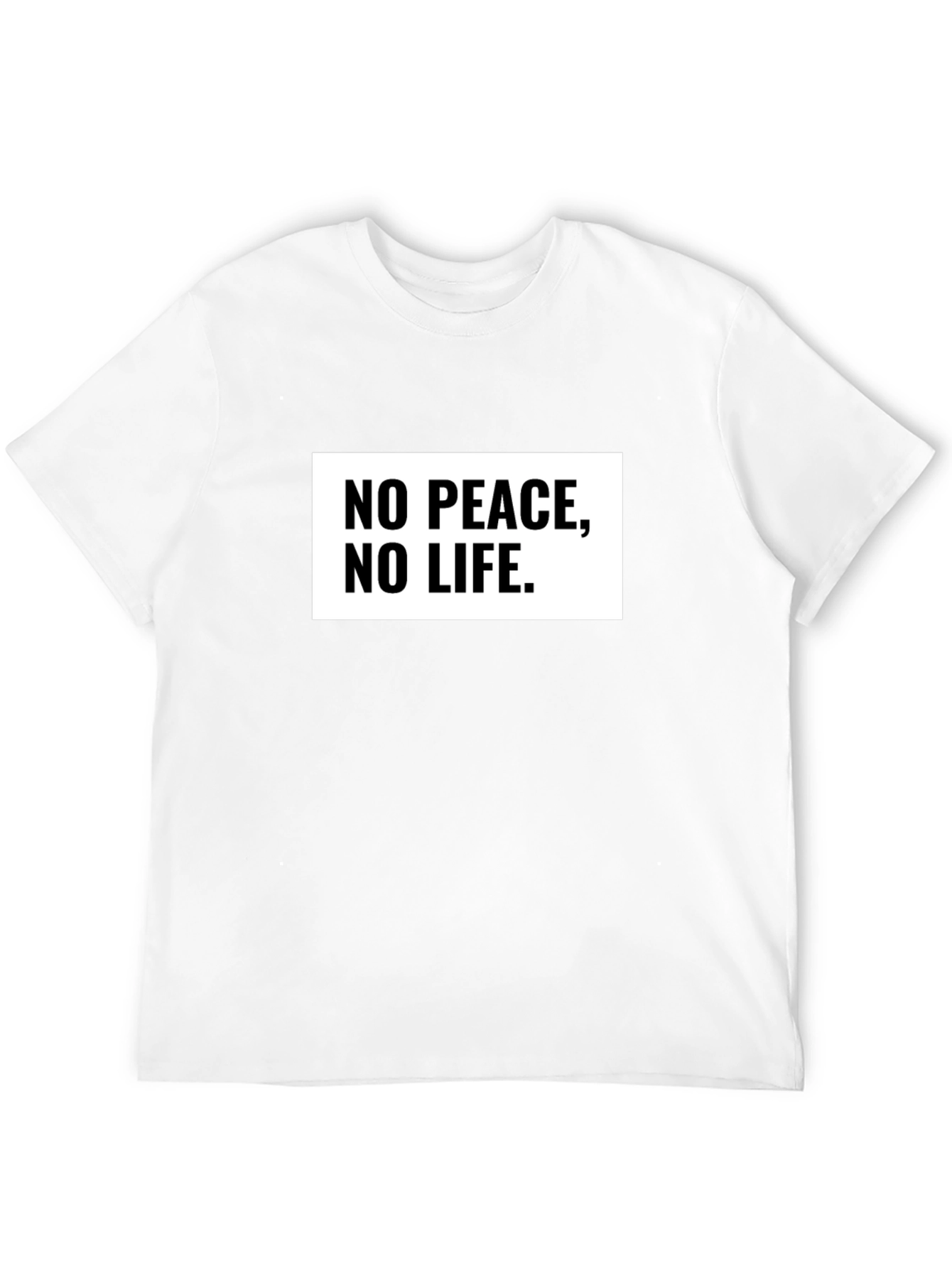No Peace No Life Graphic Tee - Black