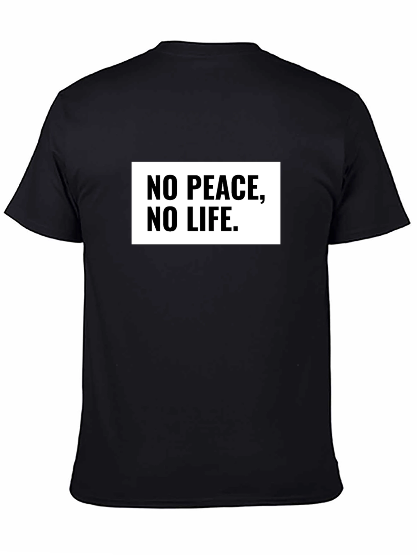 No Peace No Life Graphic Tee - Black