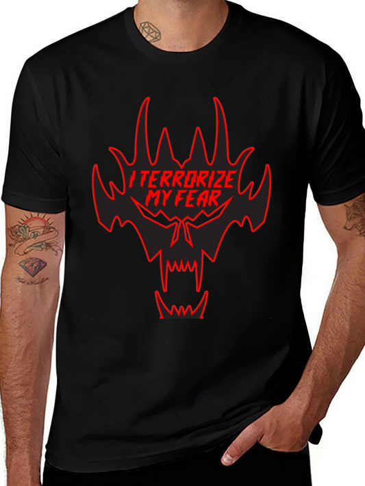 Terrorize My Fear Black Graphic Tee