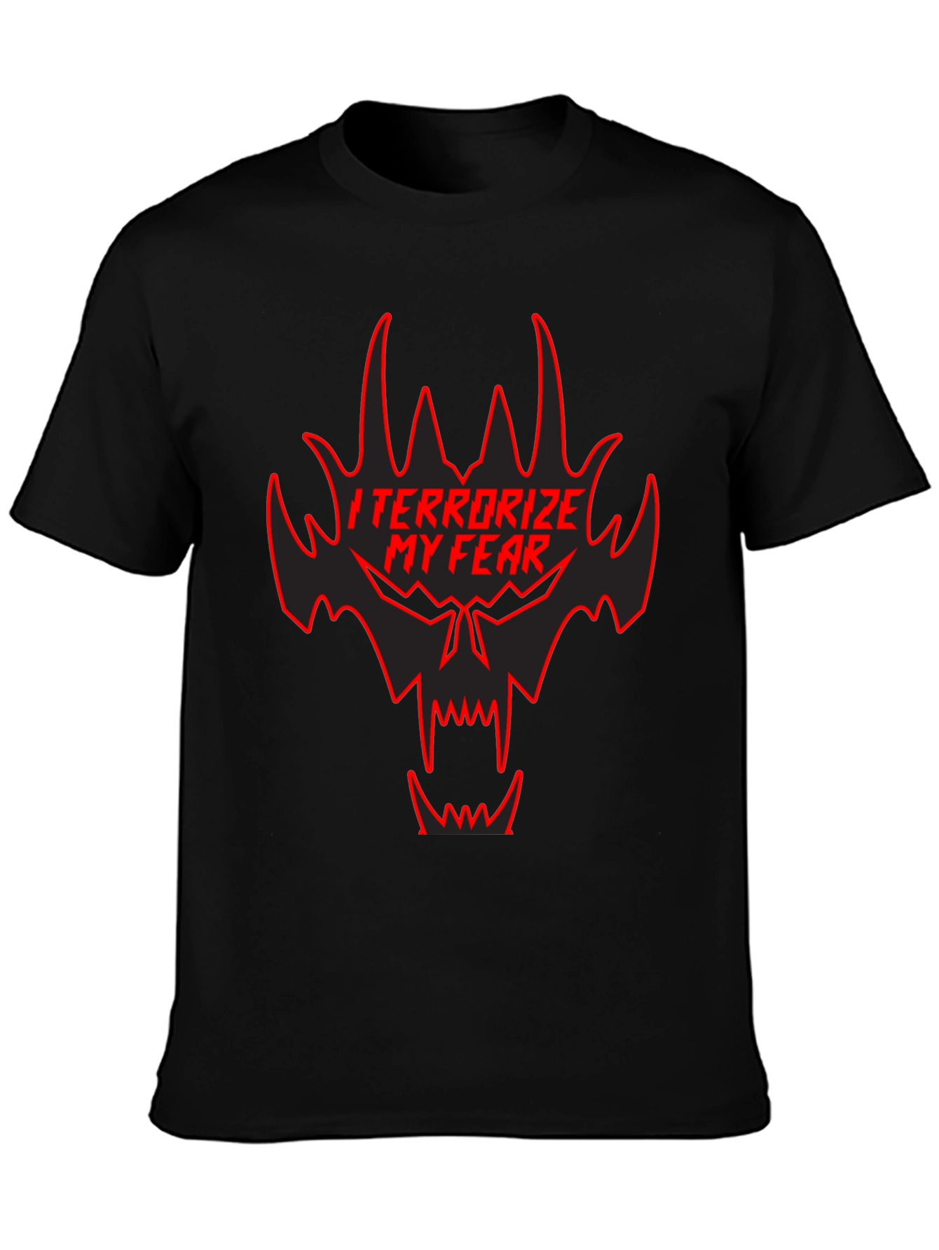 Terrorize My Fear Black Graphic Tee