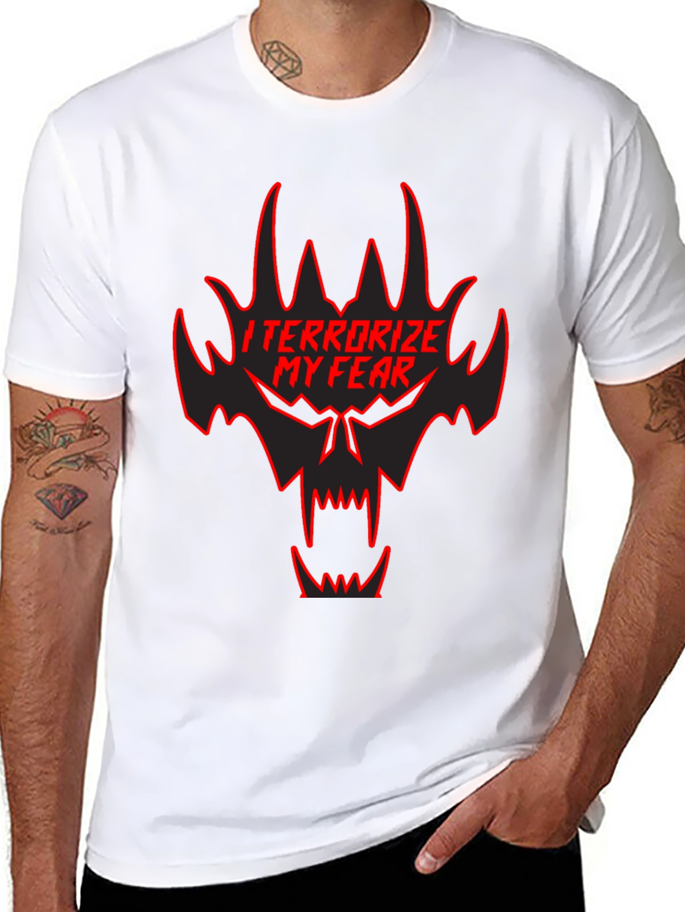 Terrorize My Fear Black Graphic Tee
