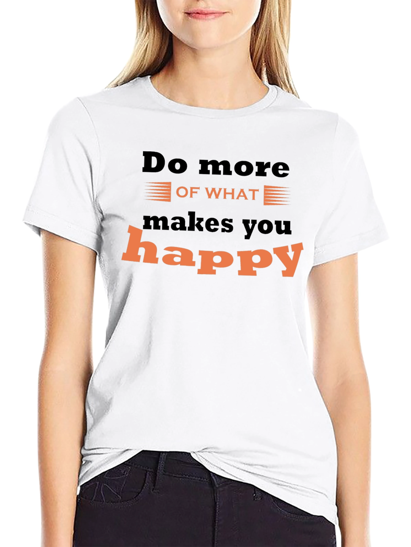 Inspirational Graphic Tee - Do What Makes You Happy