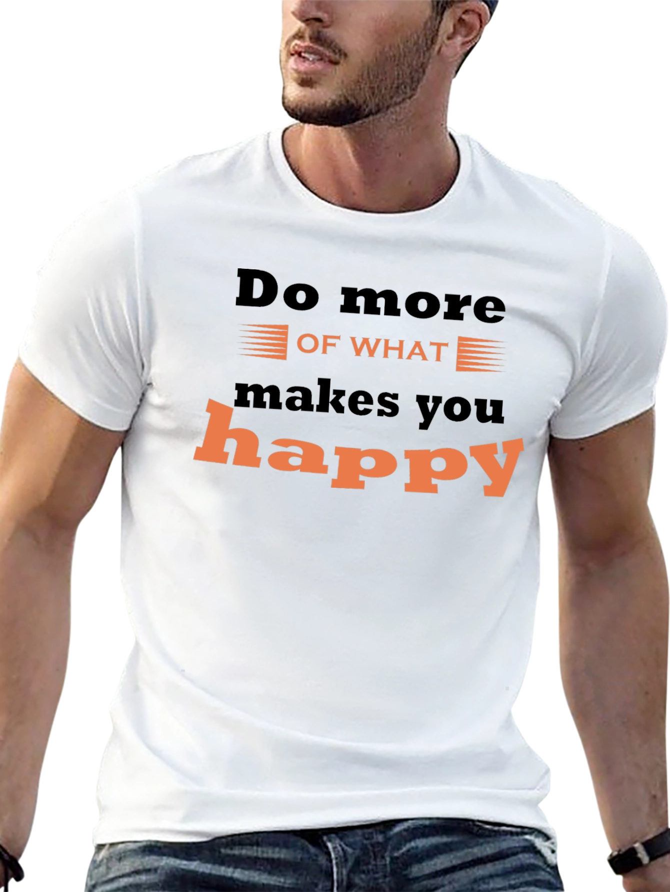 Inspirational Graphic Tee - Do What Makes You Happy