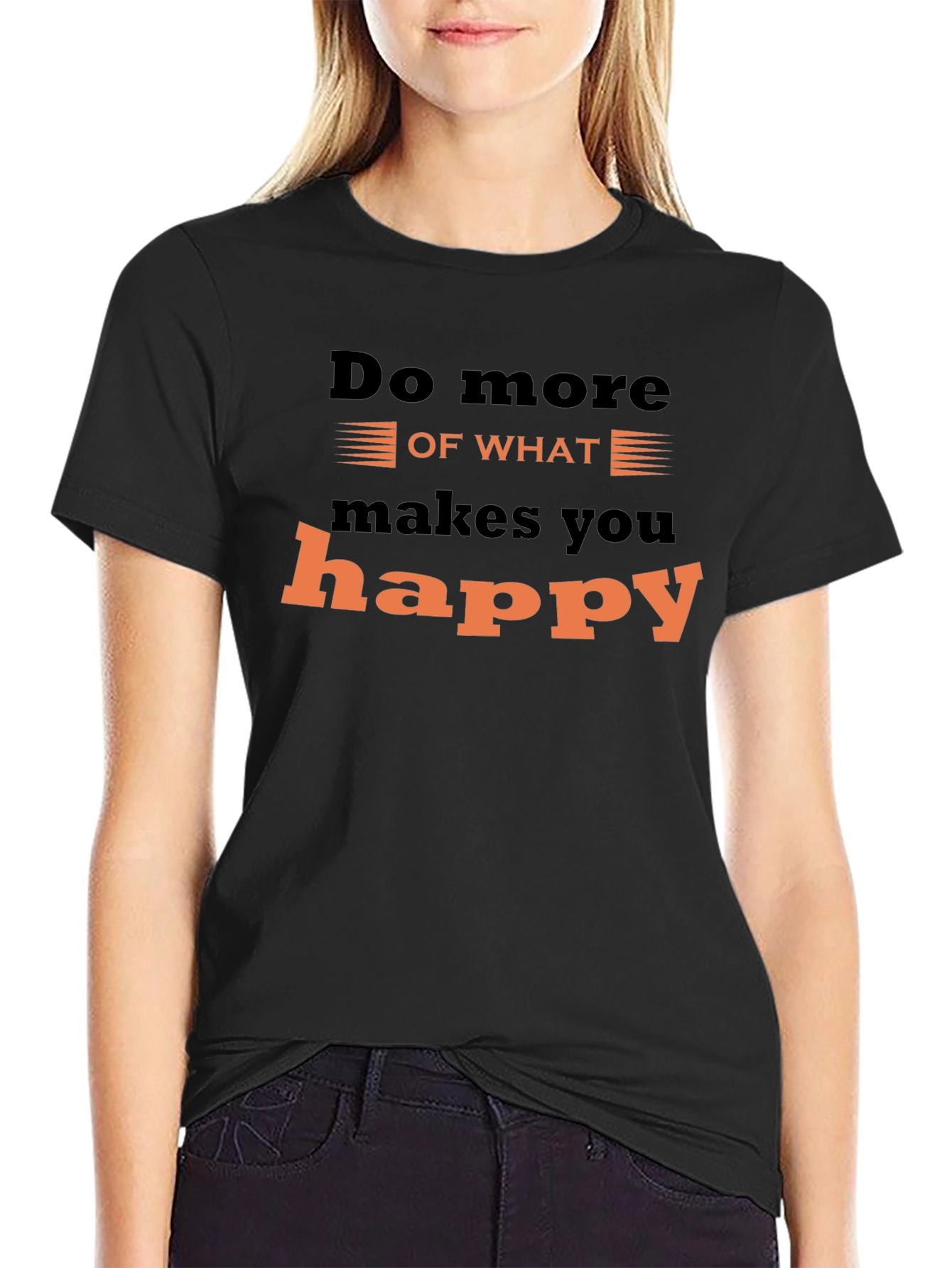 Inspirational Graphic Tee - Do What Makes You Happy