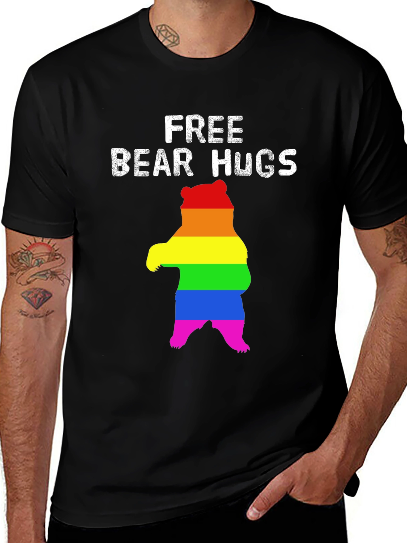 Free Bear Hugs Pride T-Shirt