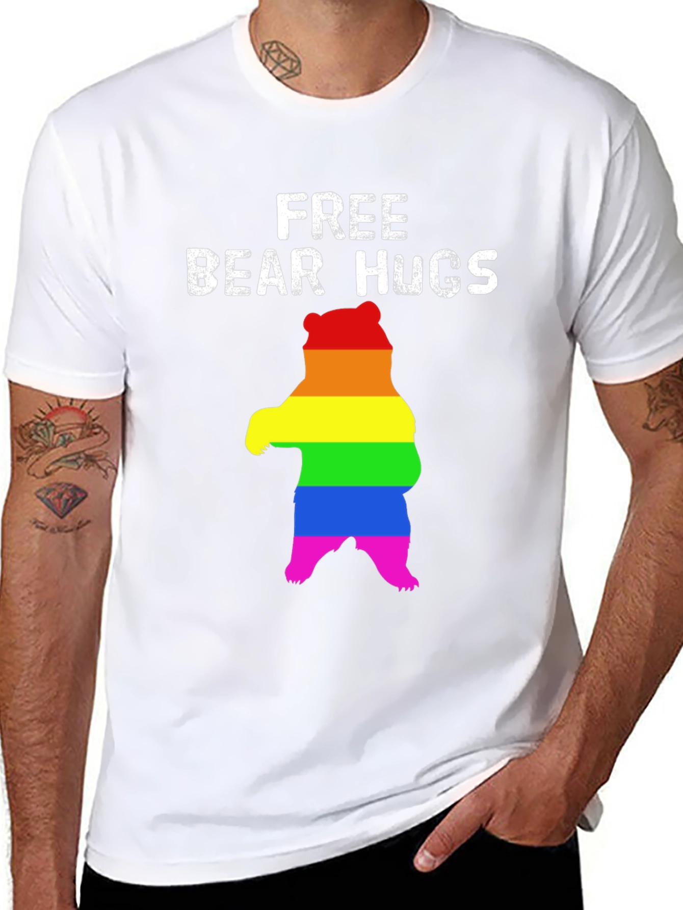 Free Bear Hugs Pride T-Shirt