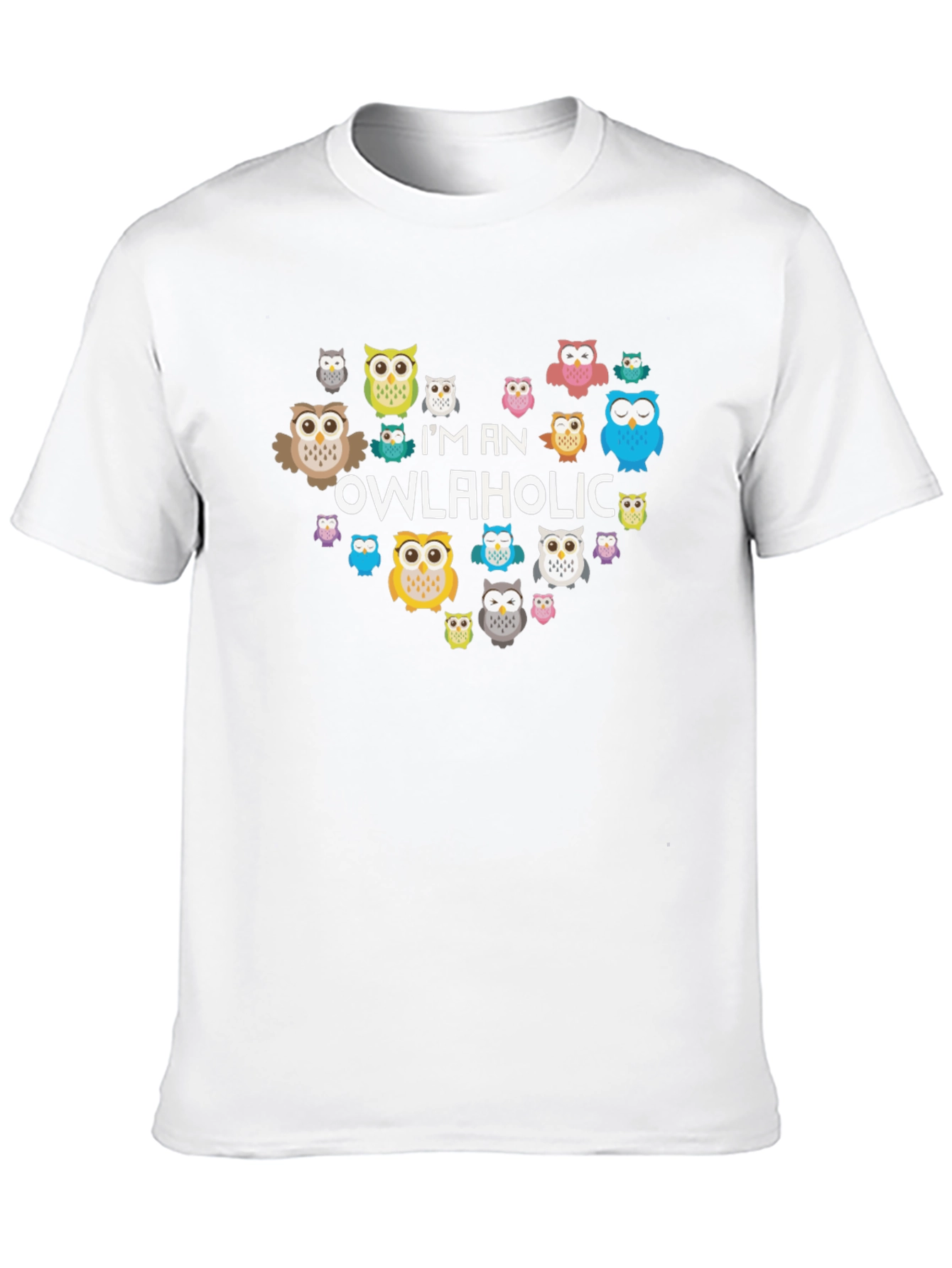 Owl Graphic Print Tee - Im an Owlaholic