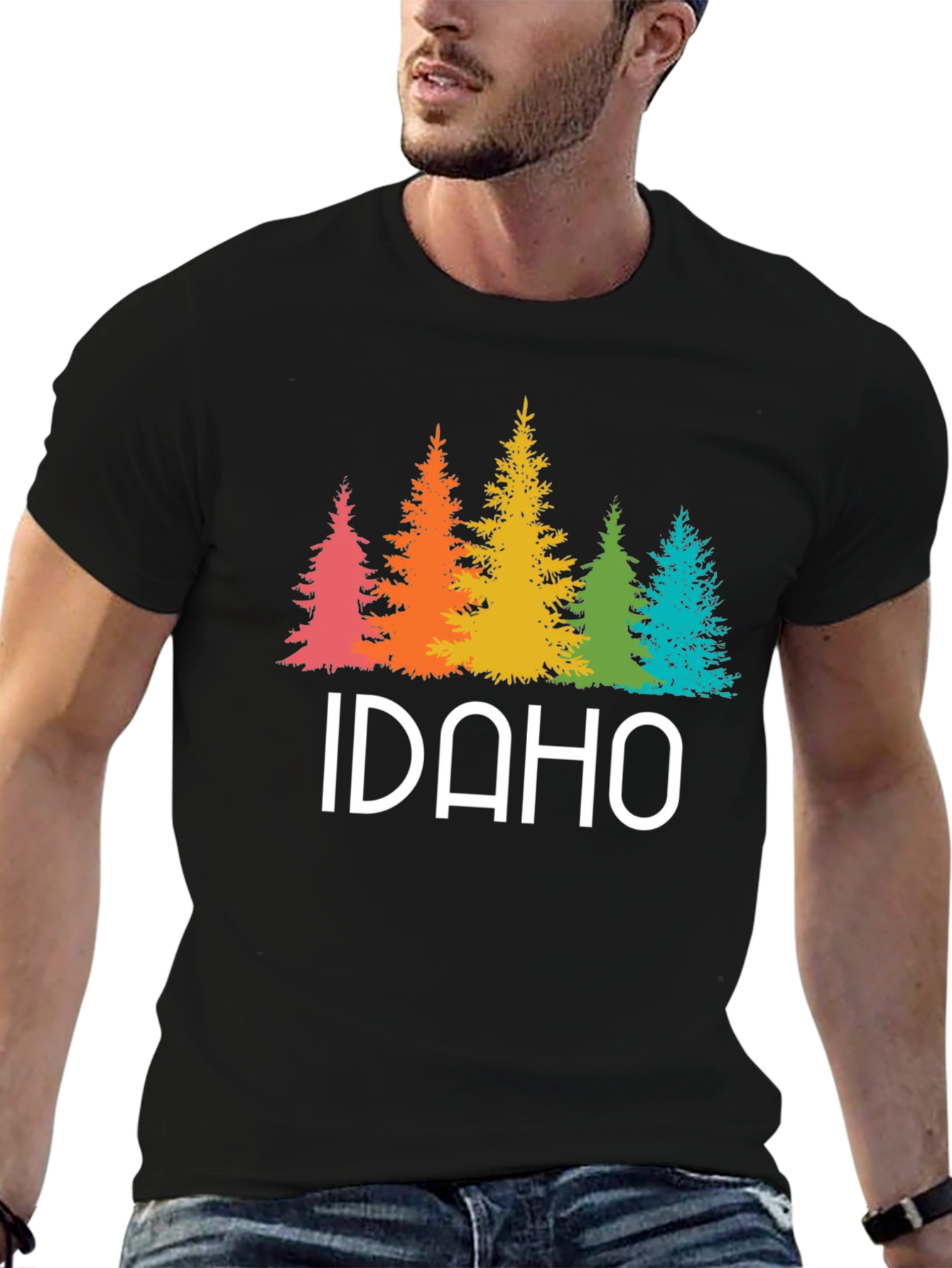 Idaho Rainbow Trees Graphic Tee