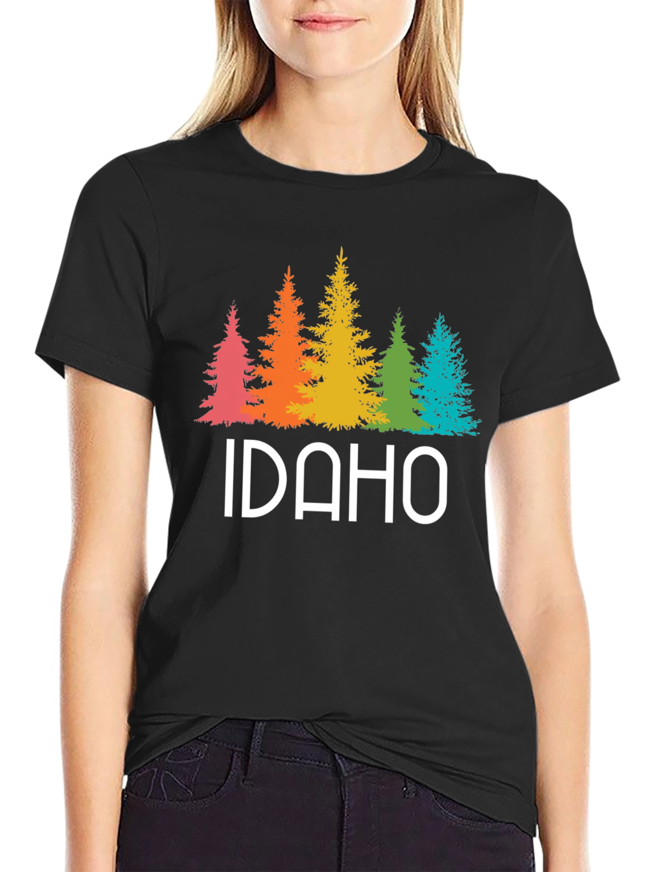 Idaho Rainbow Trees Graphic Tee