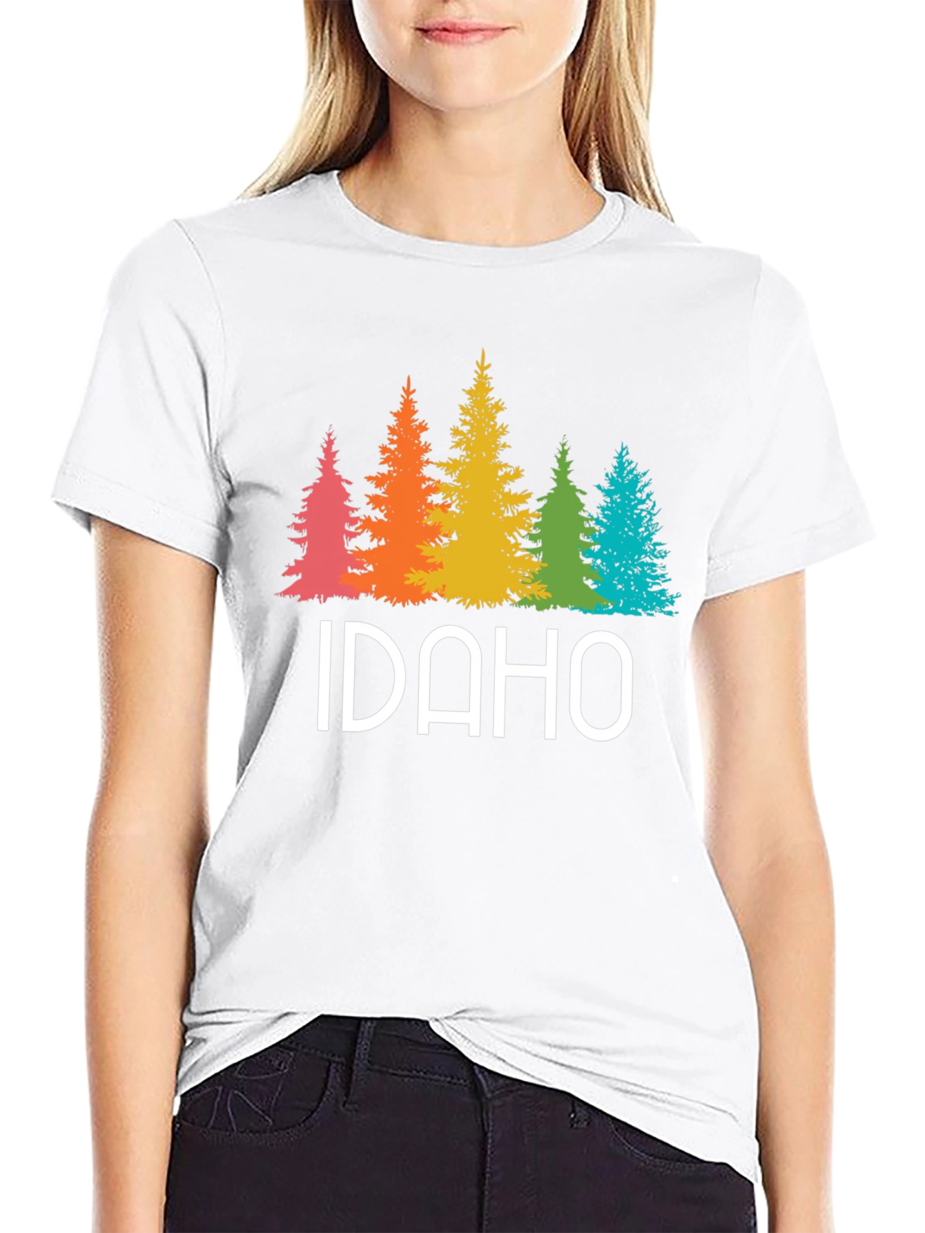 Idaho Rainbow Trees Graphic Tee