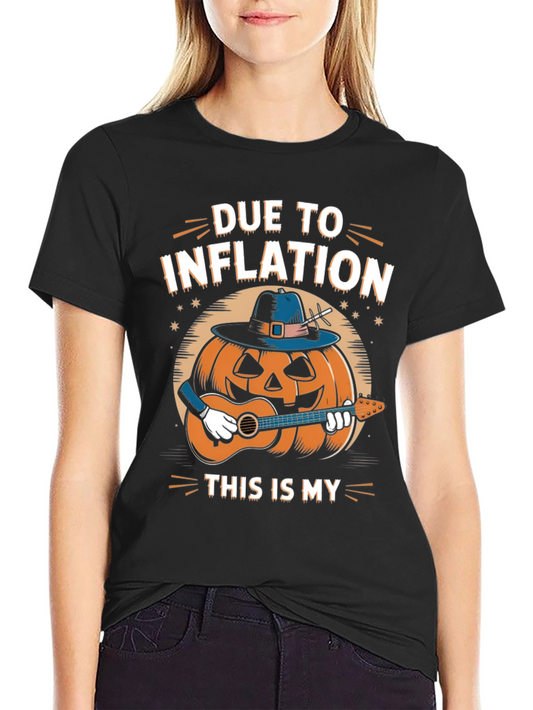 Inflation Pumpkin Guitarist T-Shirt