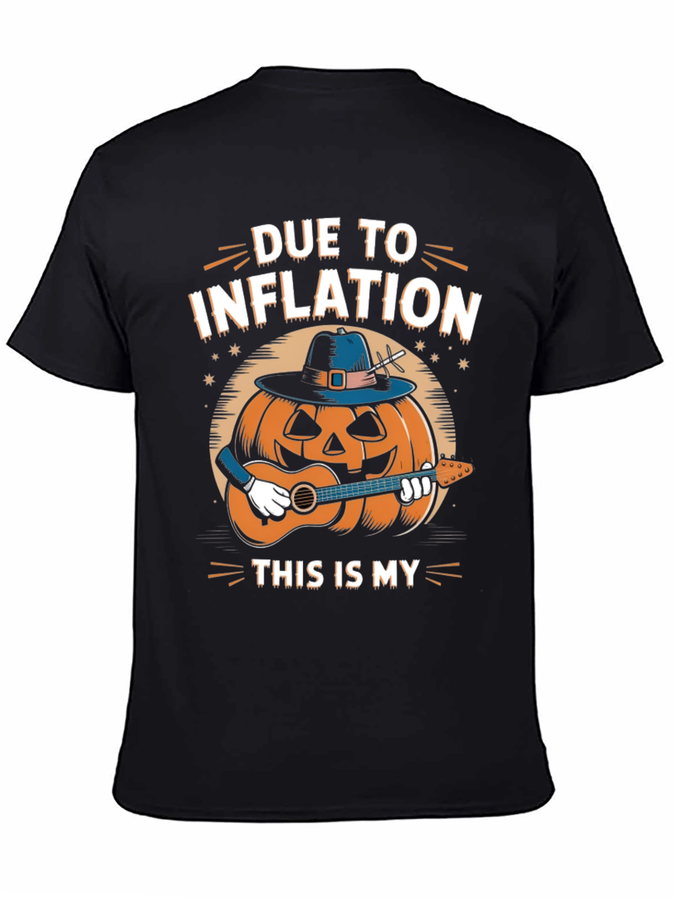 Inflation Pumpkin Guitarist T-Shirt