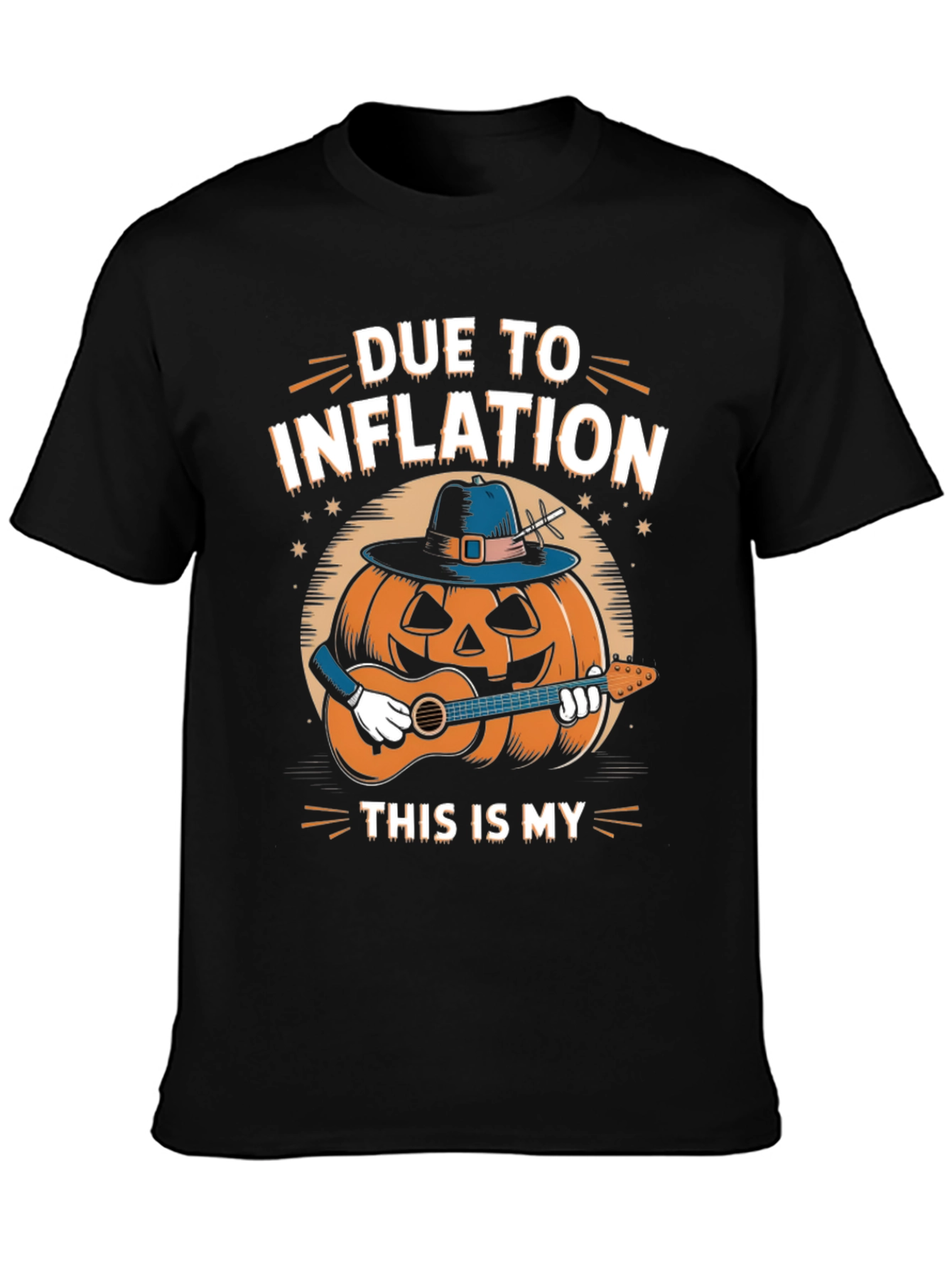 Inflation Pumpkin Guitarist T-Shirt