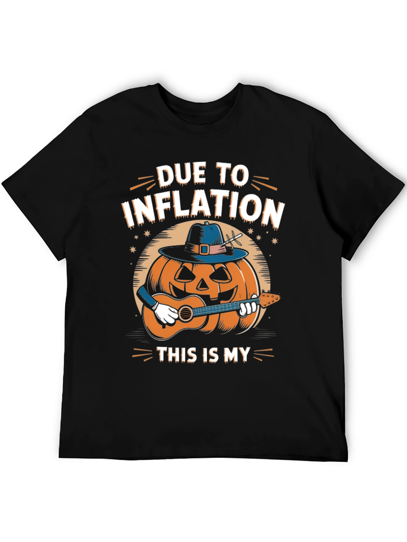 Inflation Pumpkin Guitarist T-Shirt