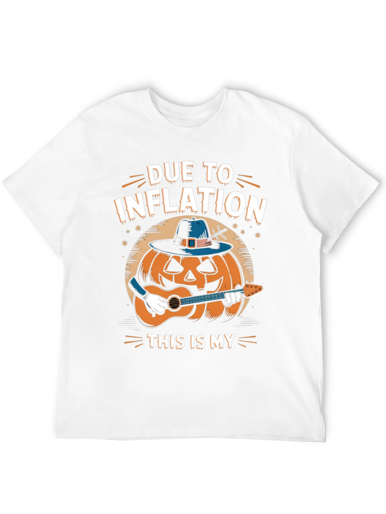 Inflation Pumpkin Guitarist T-Shirt