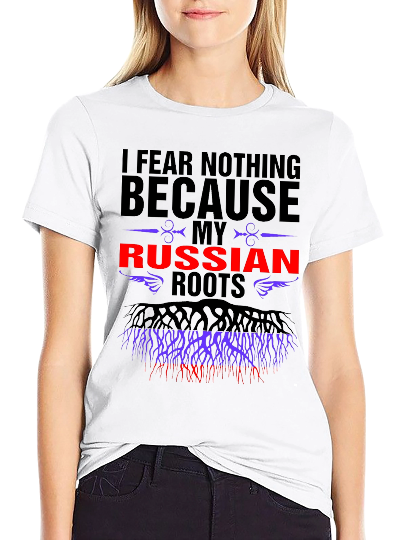 I Fear Nothing Russian Roots Graphic Tee