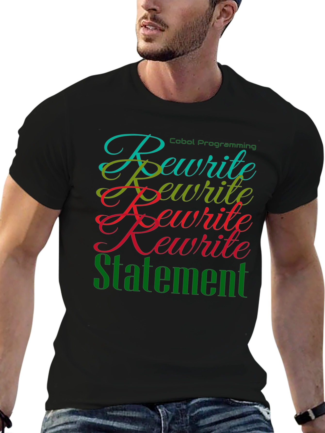 COBOL Rewrite Statement T-Shirt - Programmer Humor