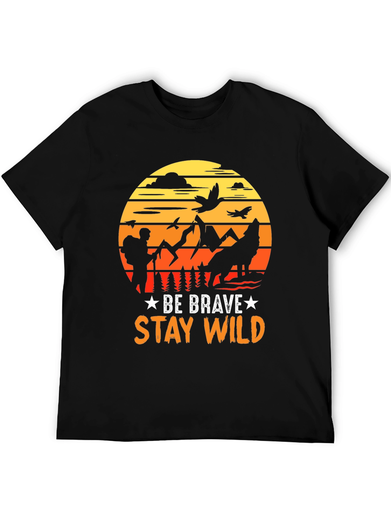 Be Brave Stay Wild Graphic T-Shirt