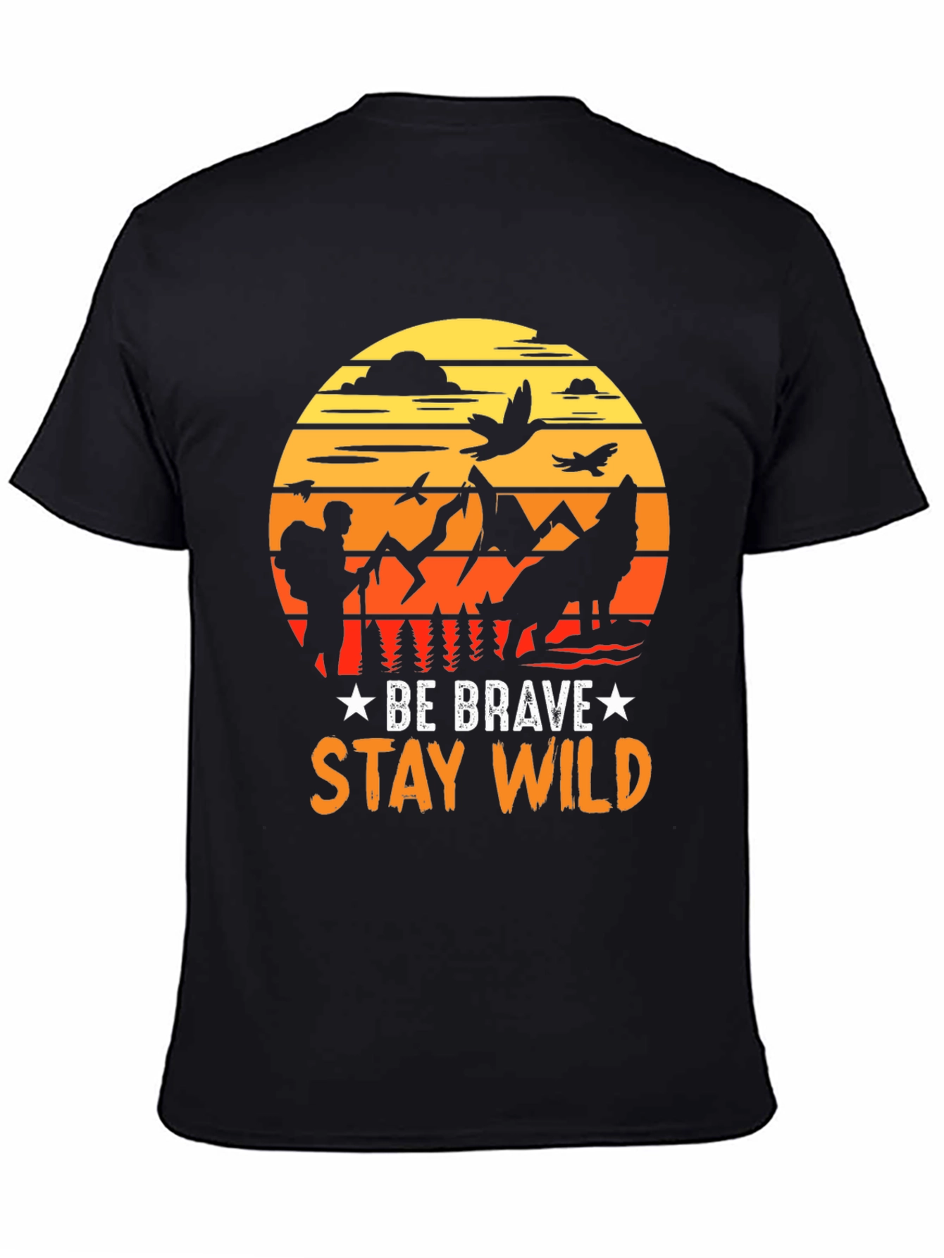 Be Brave Stay Wild Graphic T-Shirt