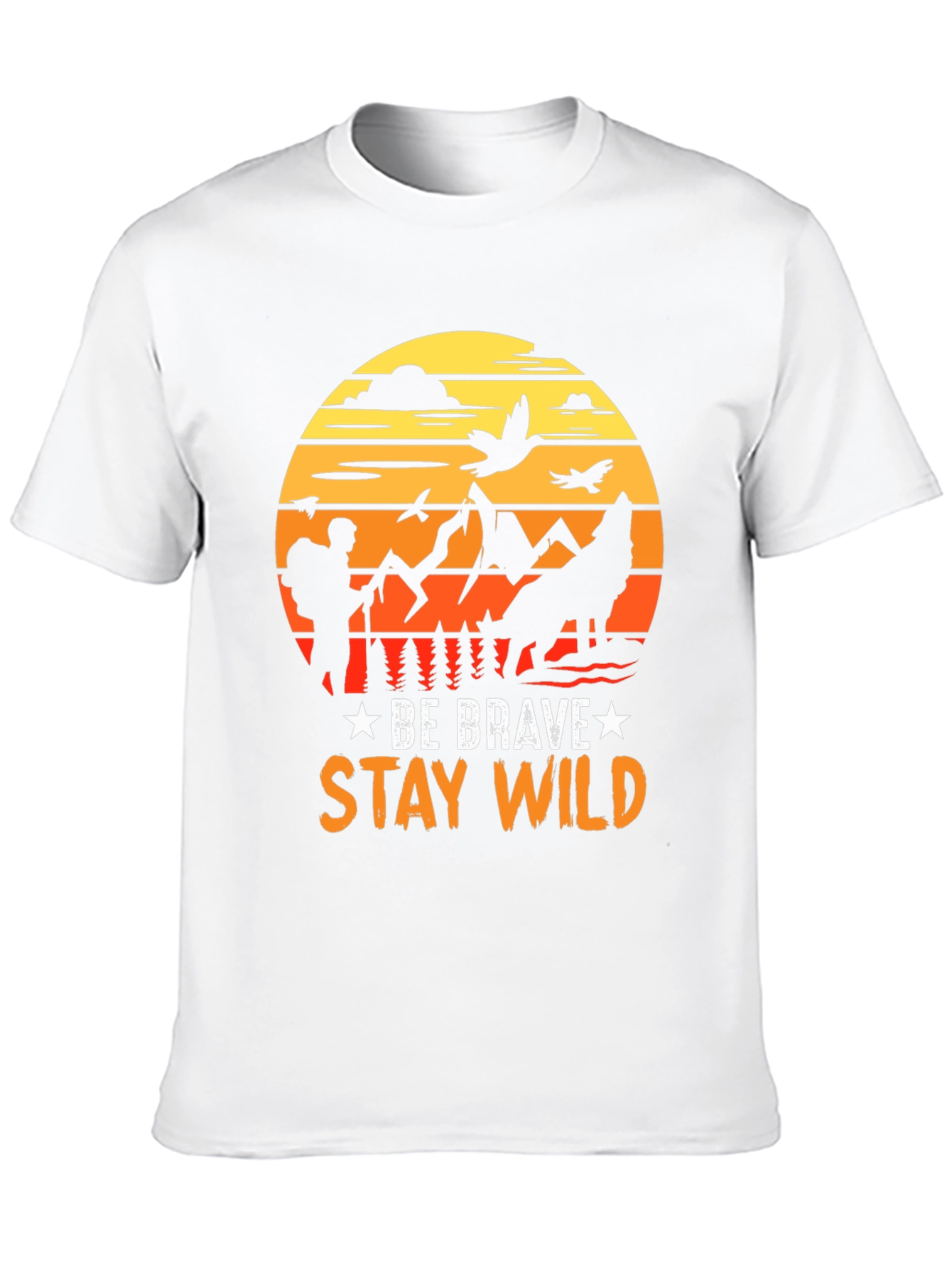 Be Brave Stay Wild Graphic T-Shirt