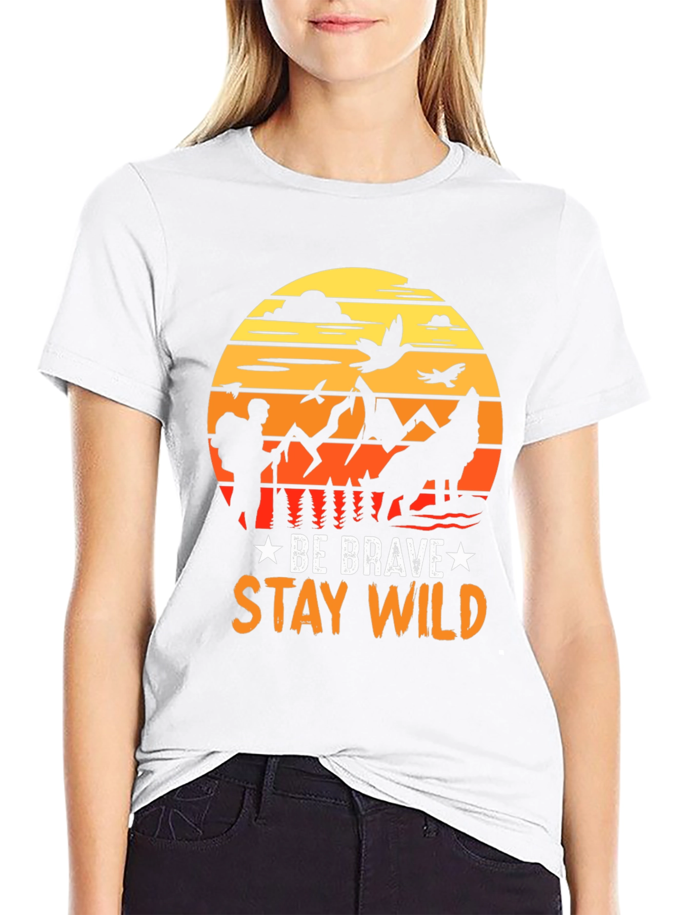 Be Brave Stay Wild Graphic T-Shirt