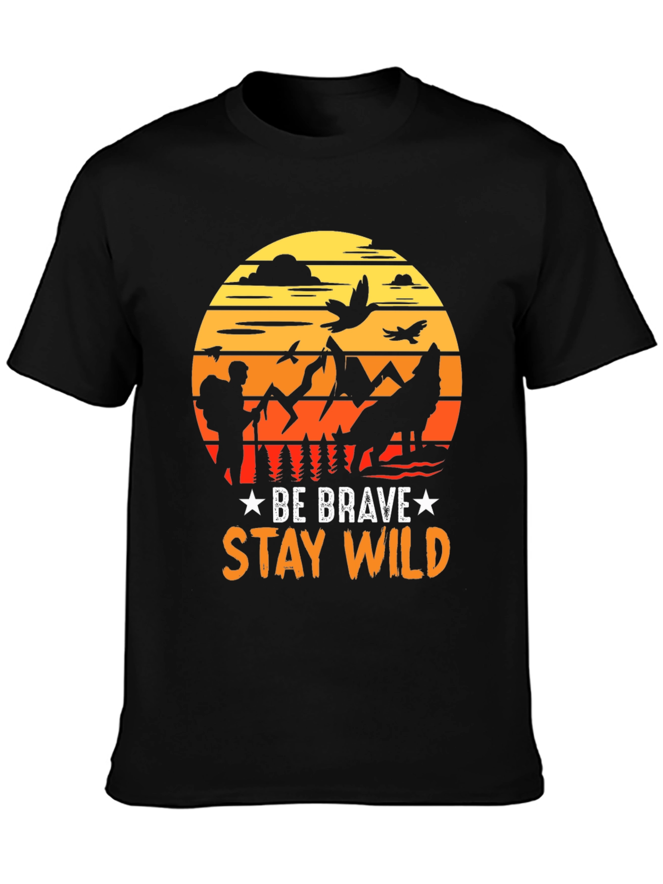 Be Brave Stay Wild Graphic T-Shirt
