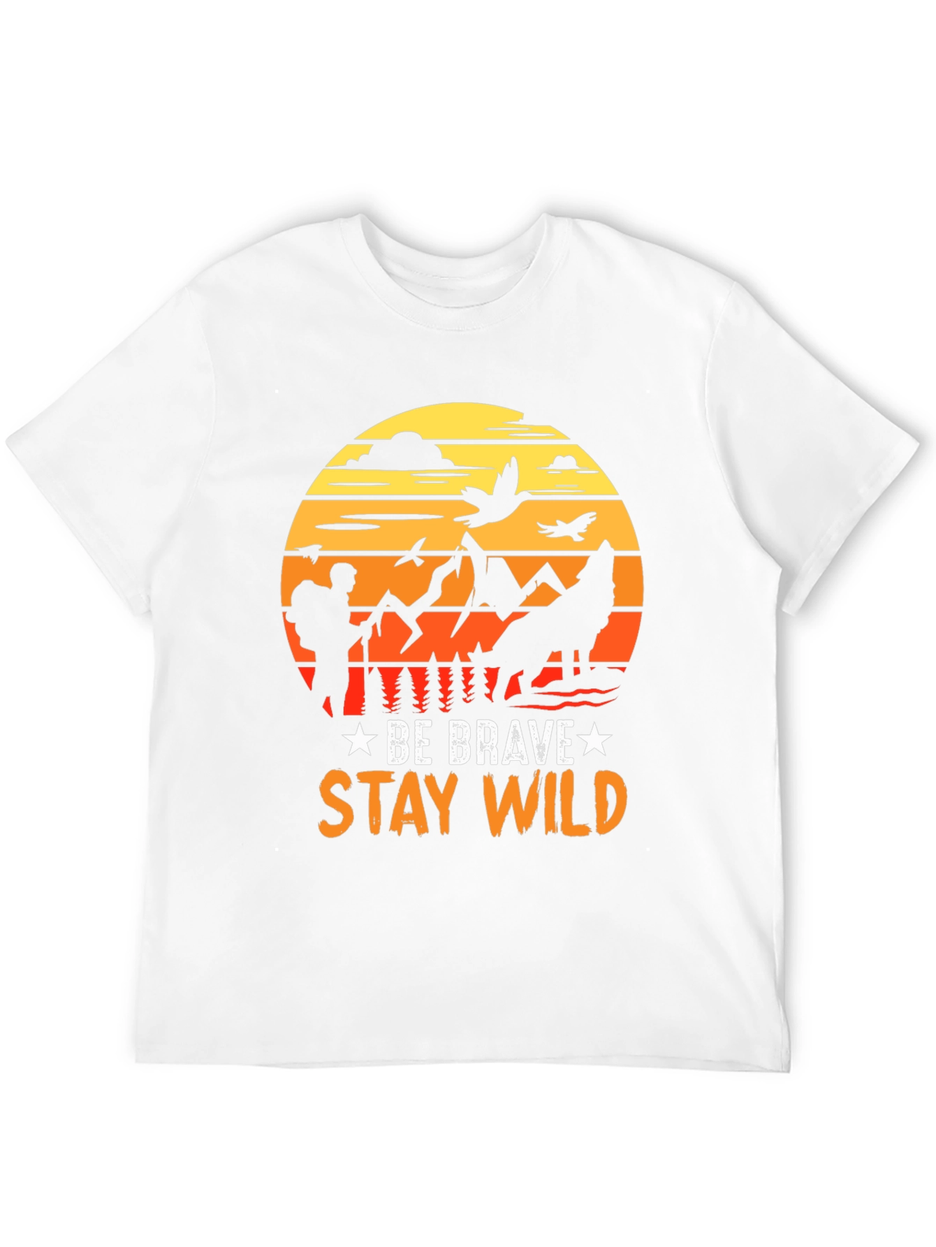 Be Brave Stay Wild Graphic T-Shirt