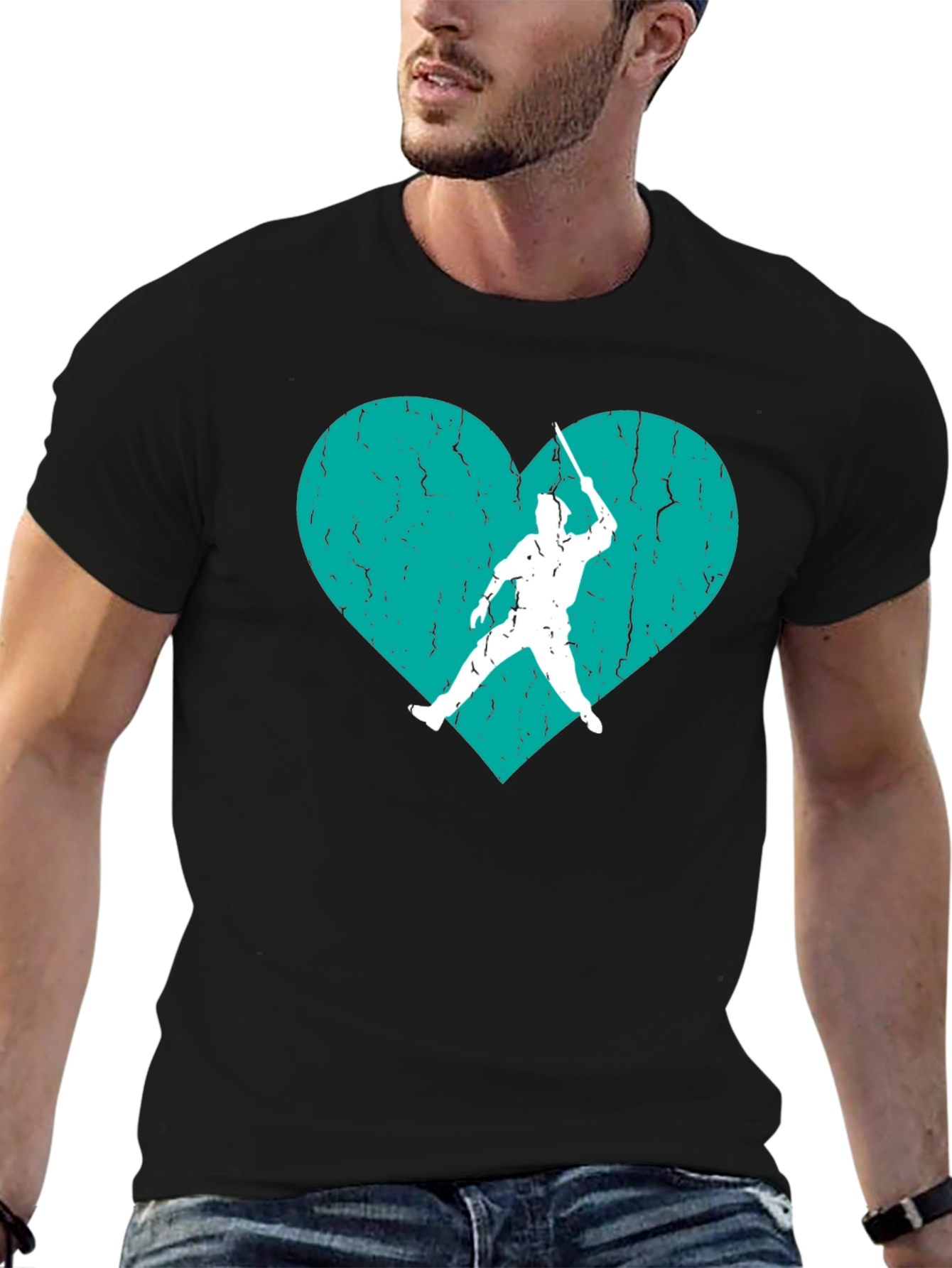 Fencing Heart T-Shirt - Swordplay Love Tee