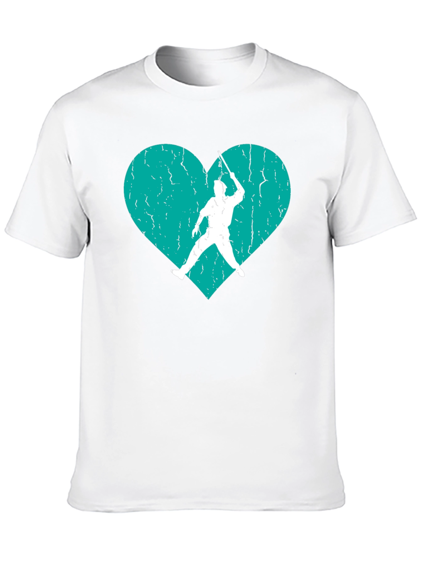 Fencing Heart T-Shirt - Swordplay Love Tee
