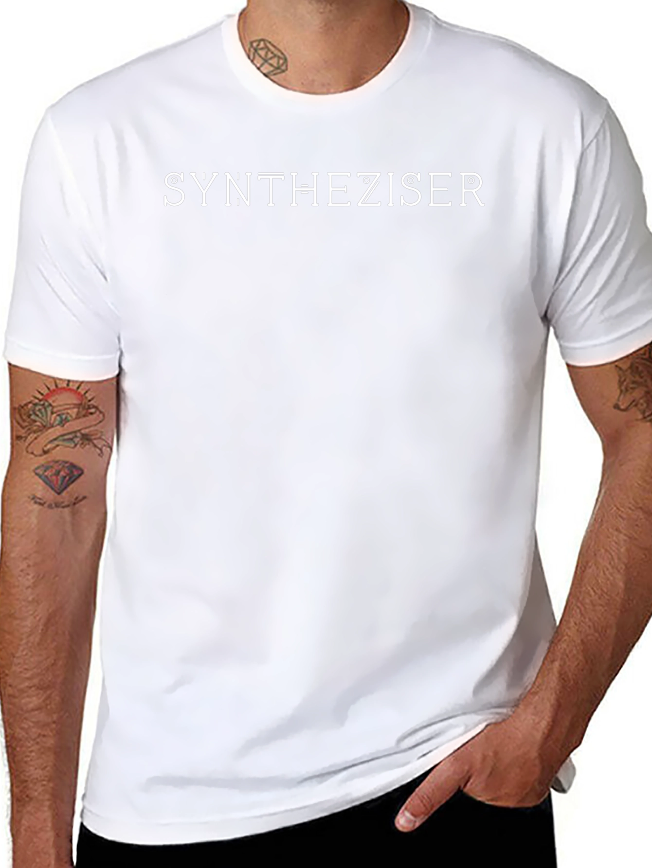 Synthesizer Graphic T-Shirt - Classic Black Tee