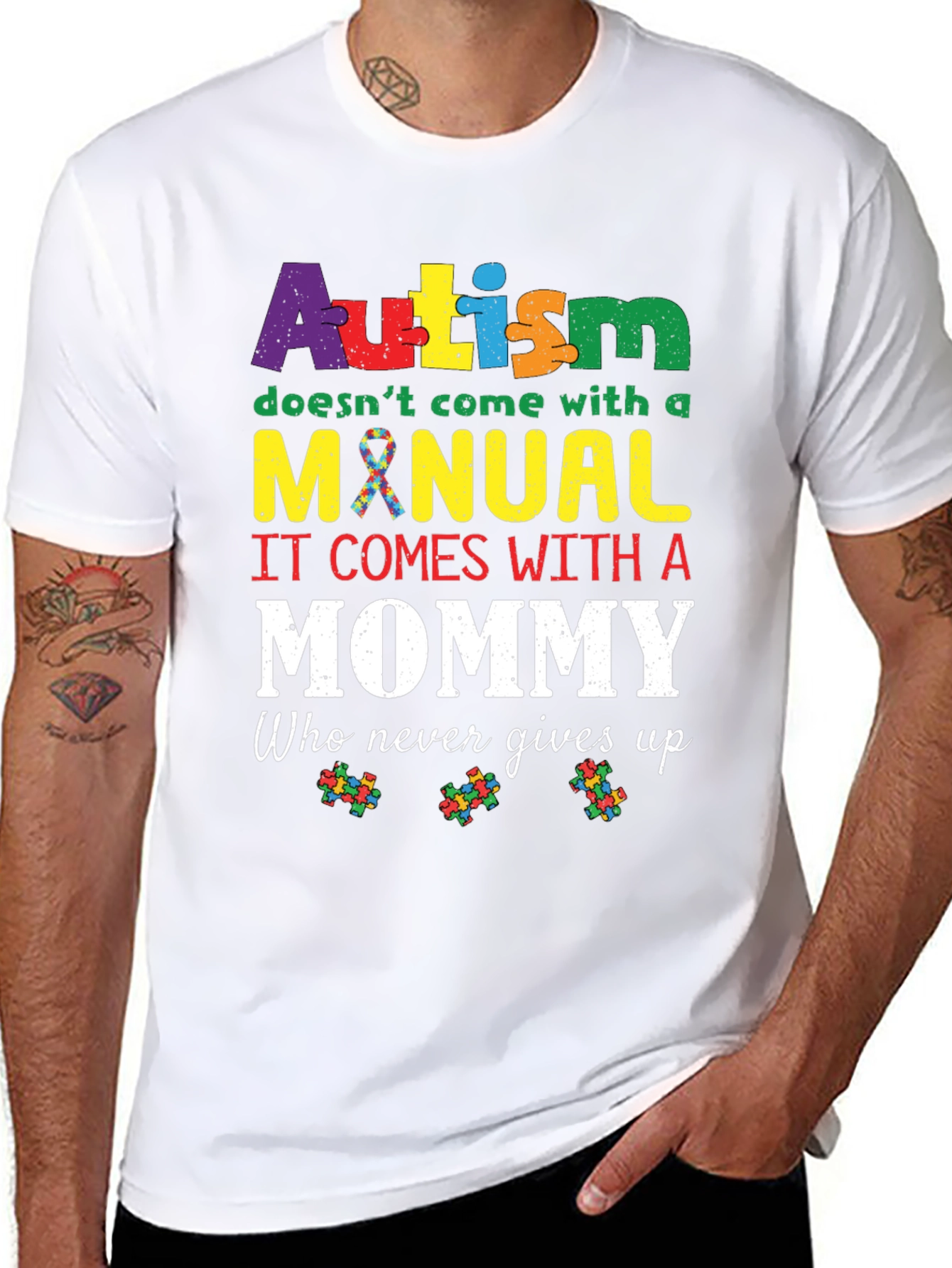 Autism Awareness T-Shirt Mommy Support