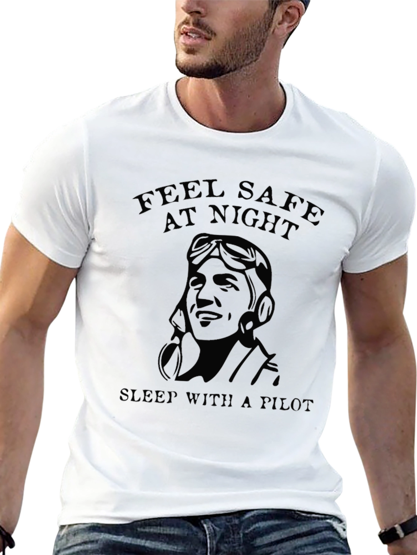 Feel Safe At Night Pilot T-Shirt