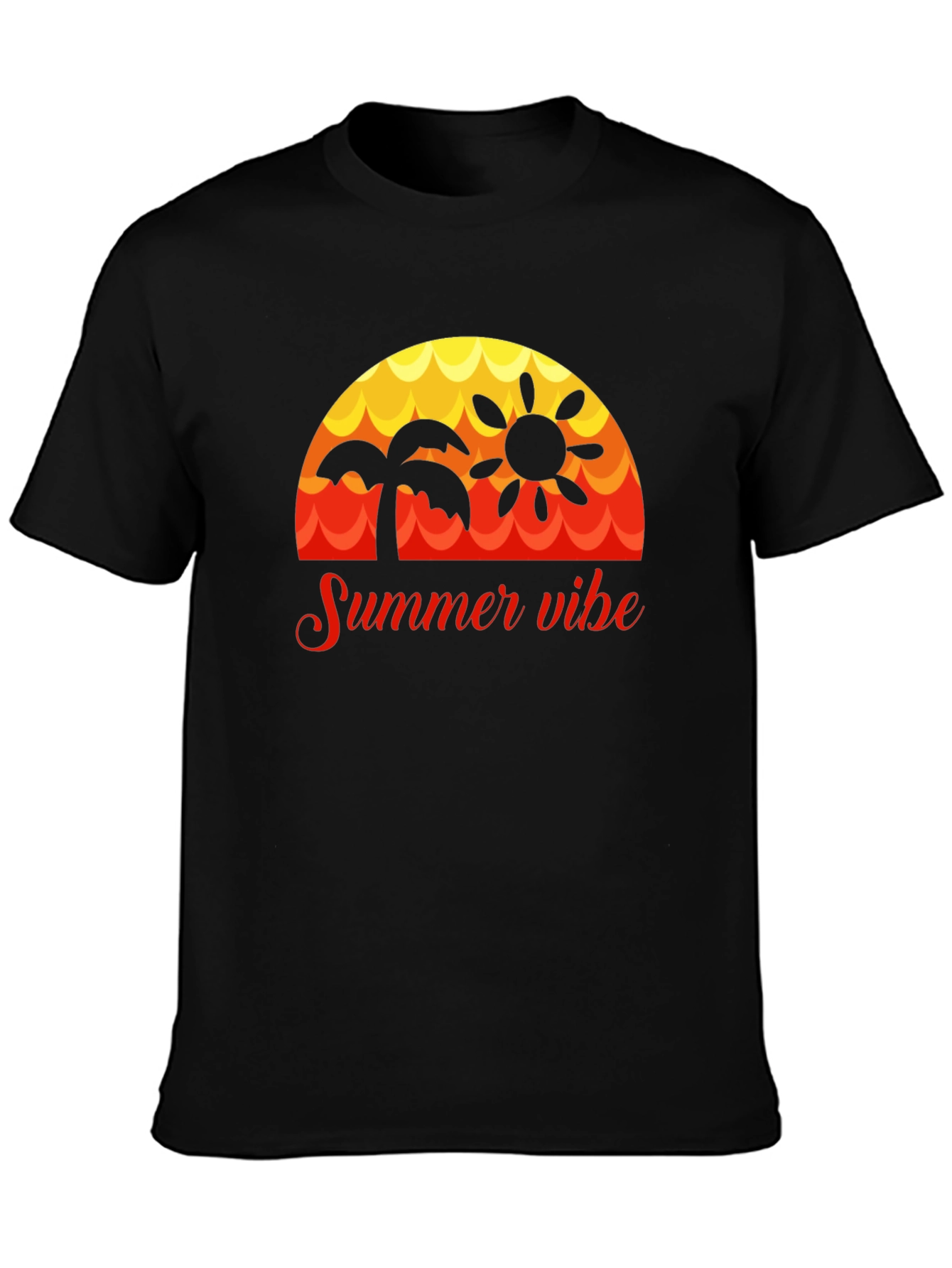 Summer Vibe Graphic Tee - Tropical Style