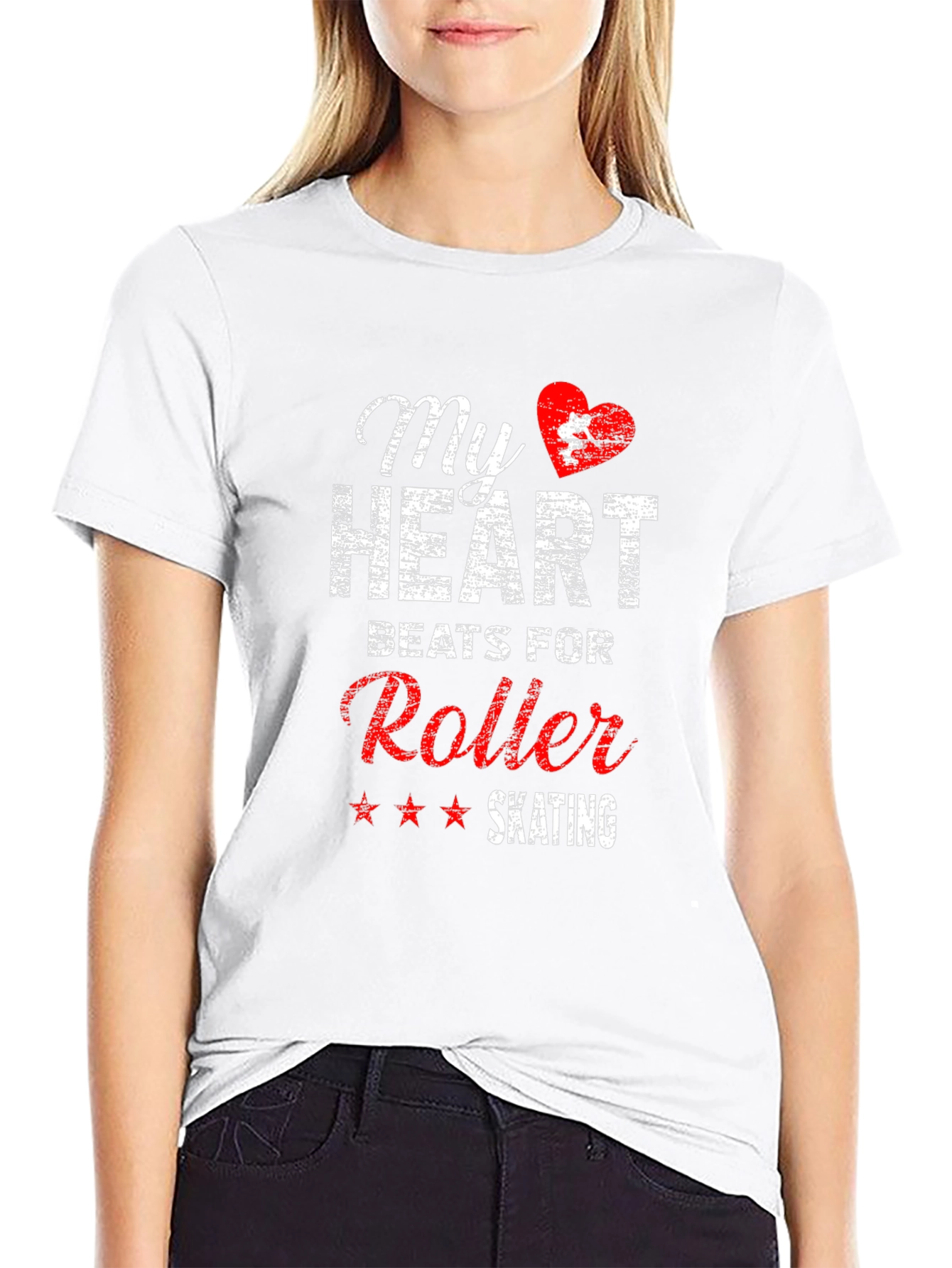 My Heart Beats For Roller Skating Graphic Tee