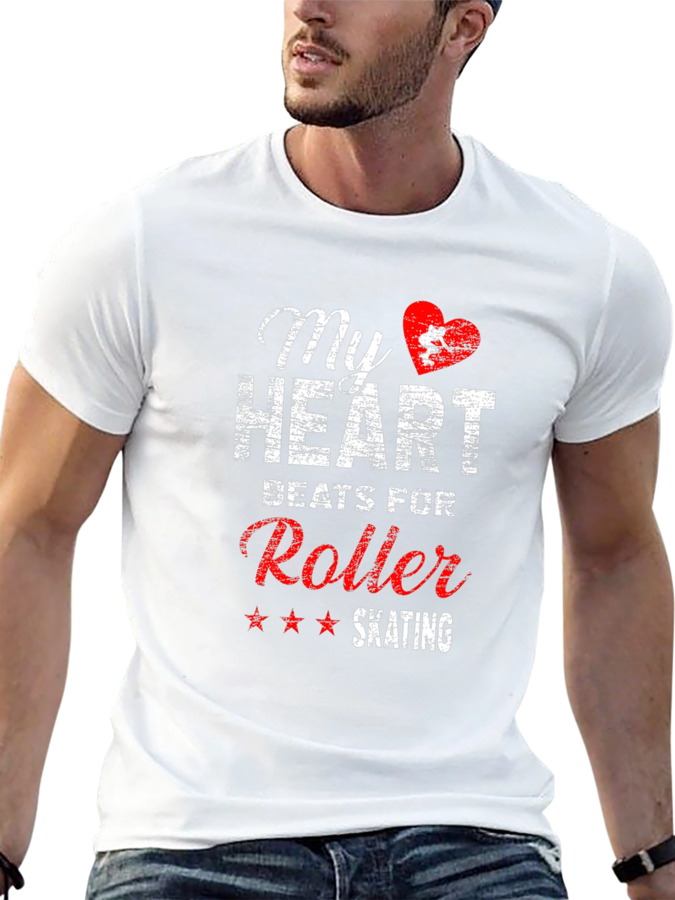 My Heart Beats For Roller Skating Graphic Tee