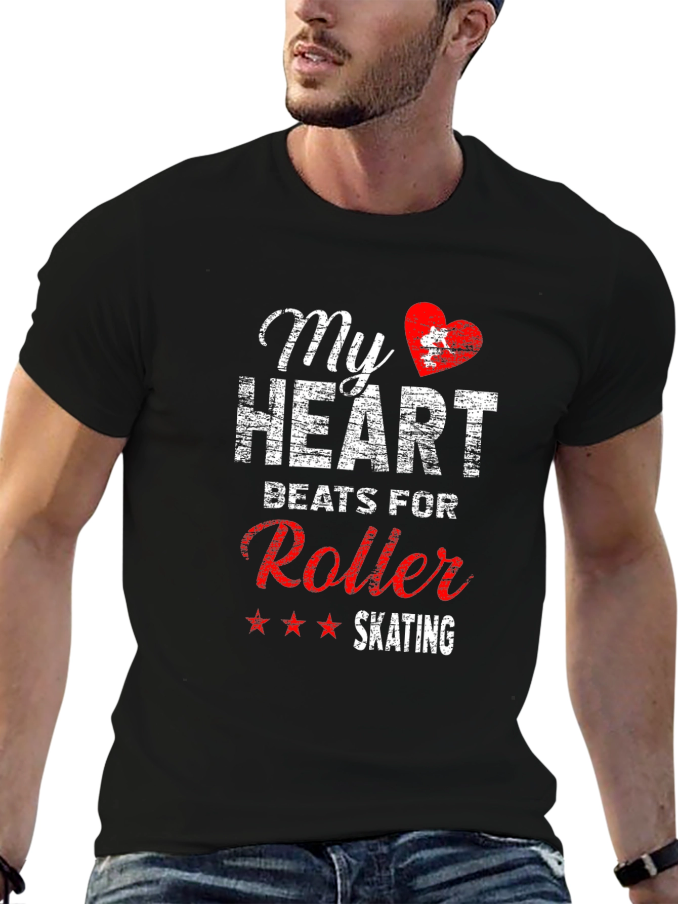 My Heart Beats For Roller Skating Graphic Tee