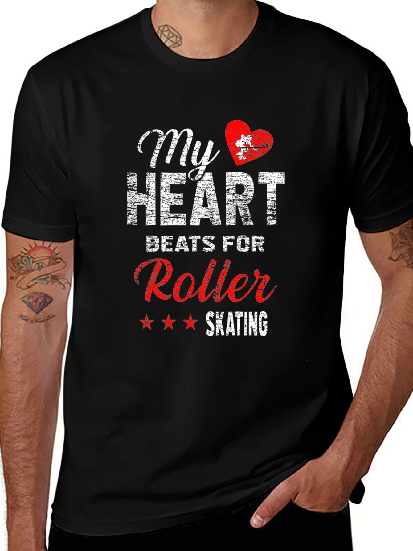 My Heart Beats For Roller Skating Graphic Tee